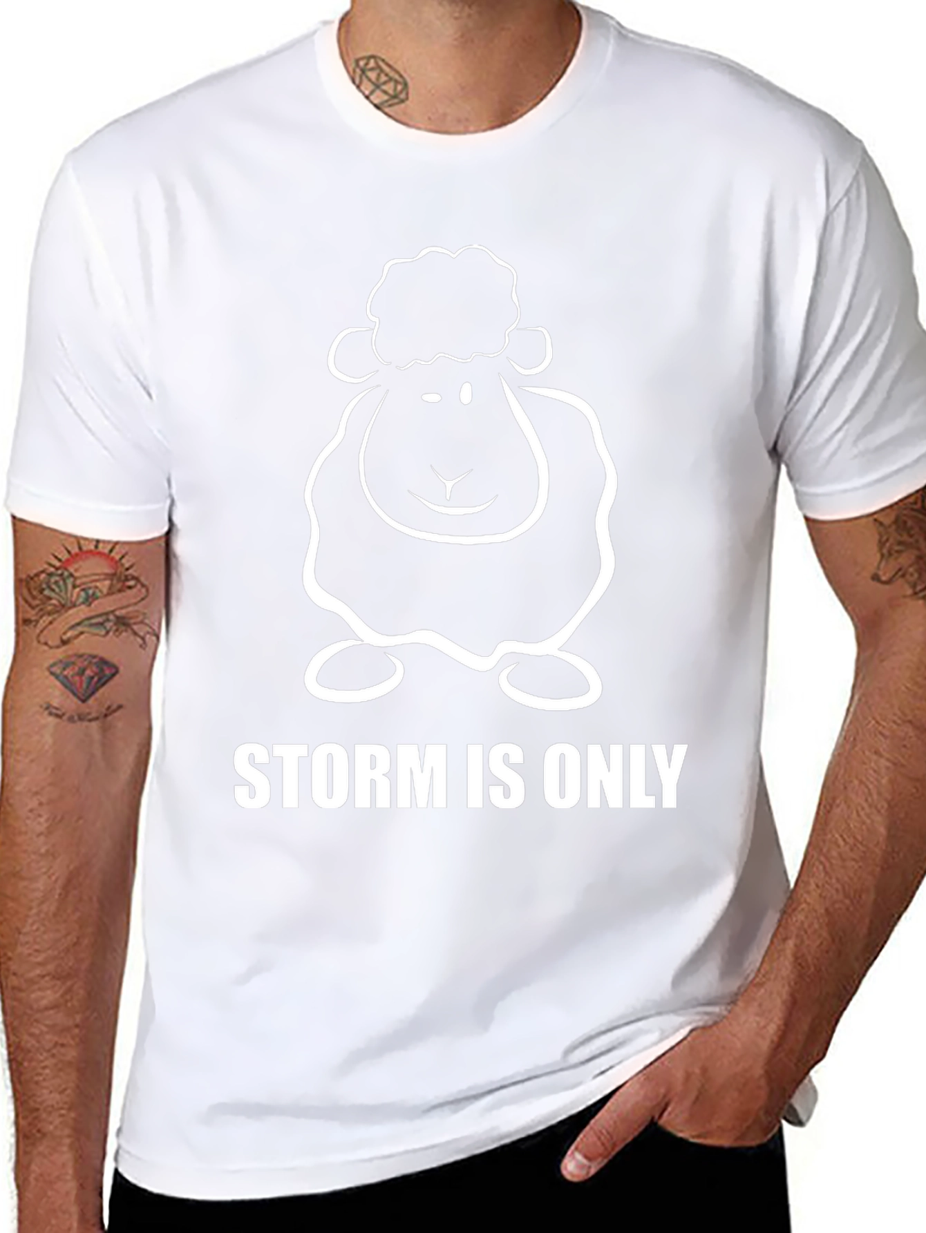 Storm is Only Sheep T-Shirt - Black