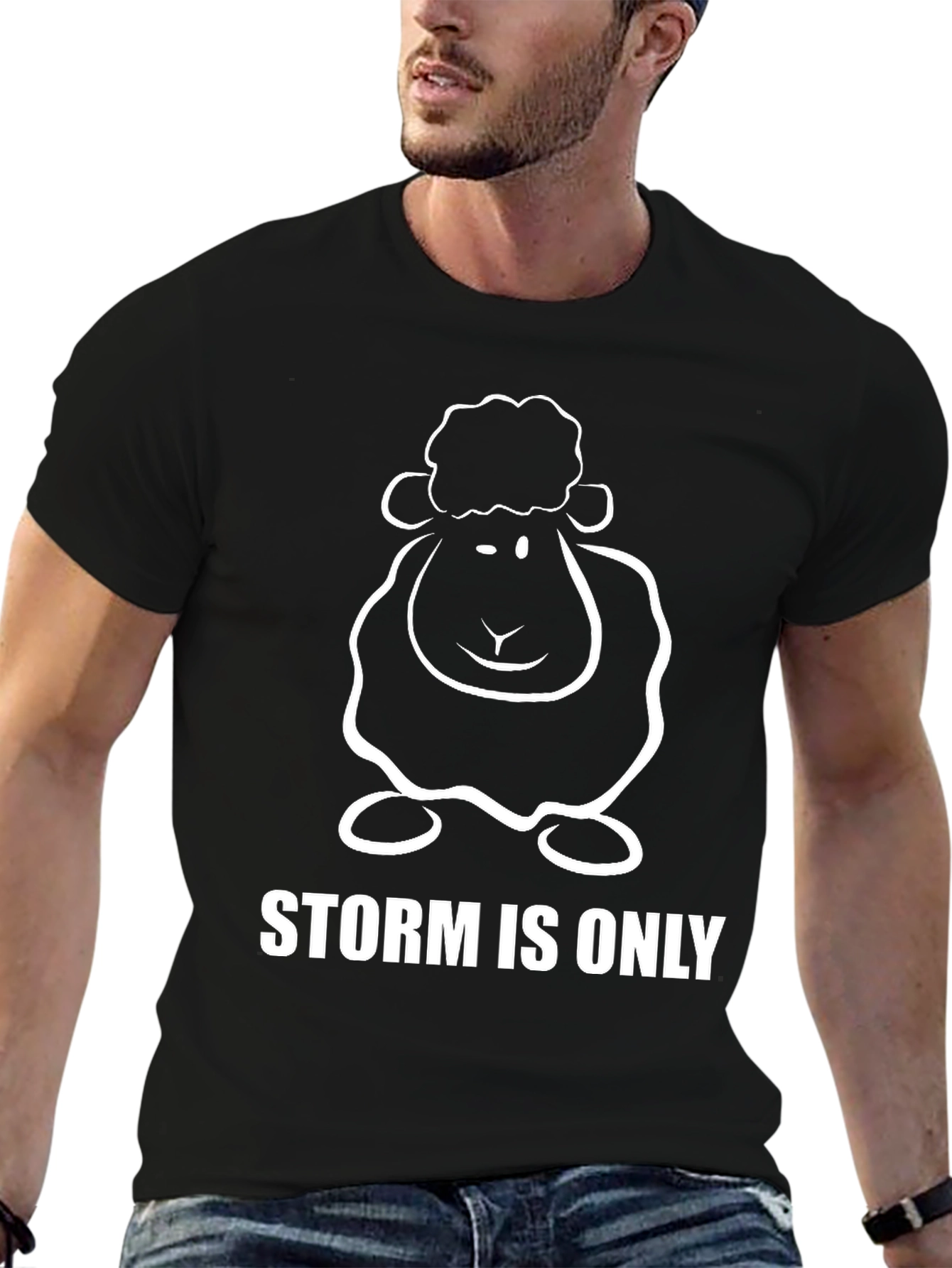 Storm is Only Sheep T-Shirt - Black
