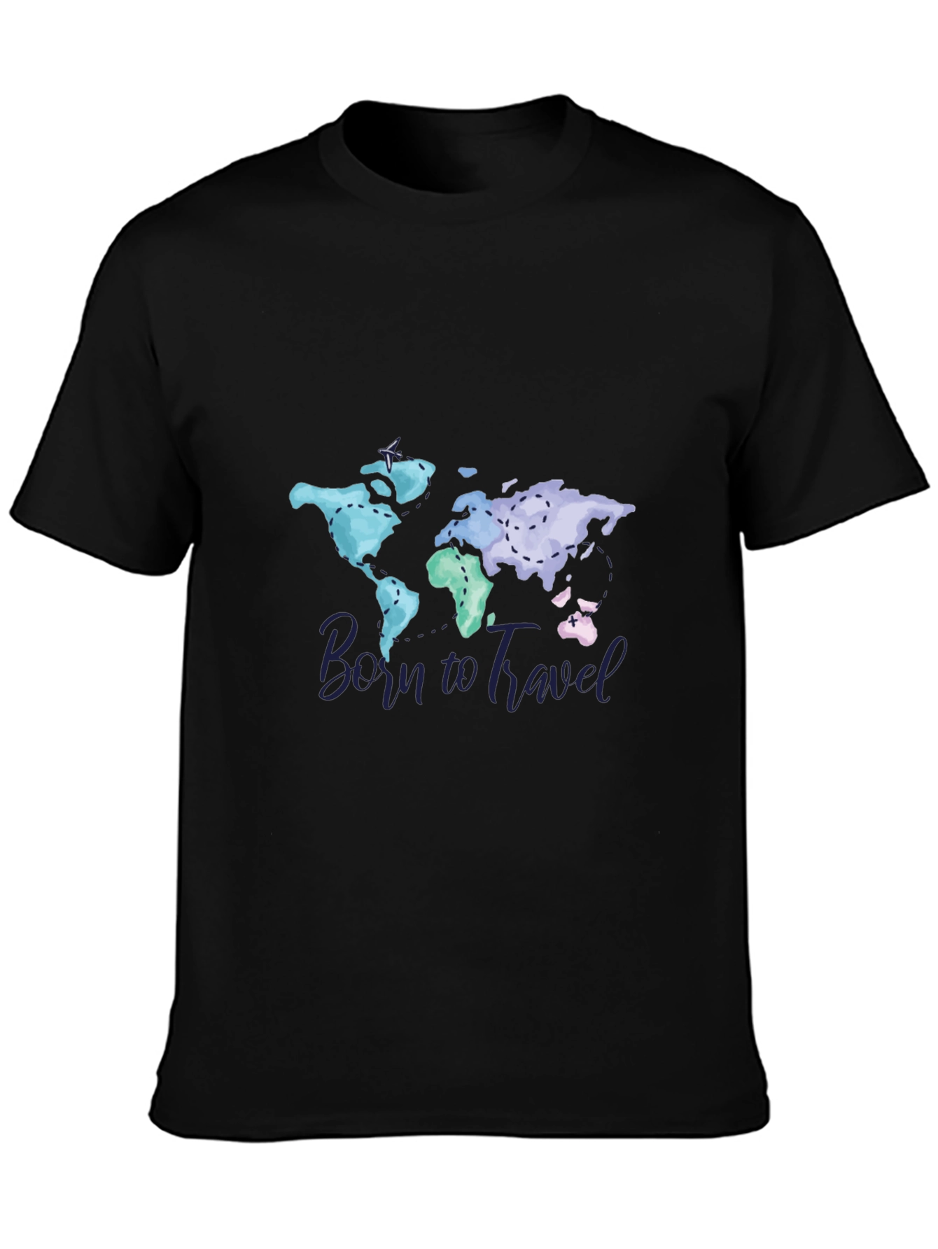 Born To Travel World Map Graphic Tee
