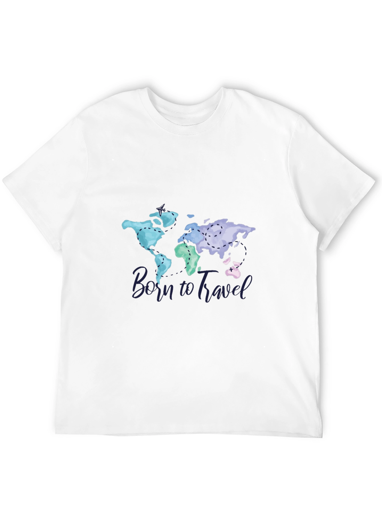 Born To Travel World Map Graphic Tee