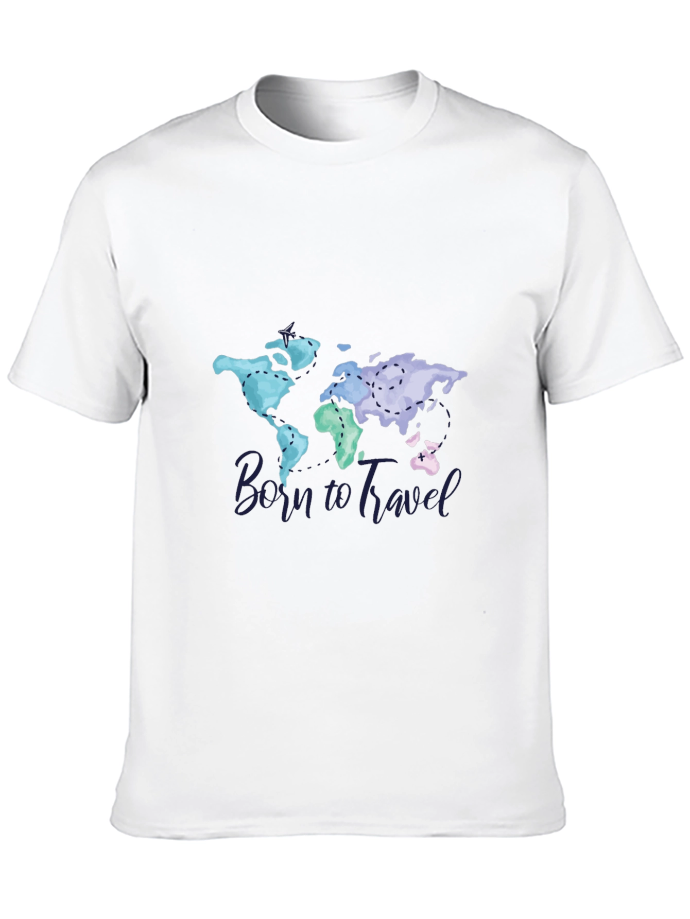 Born To Travel World Map Graphic Tee