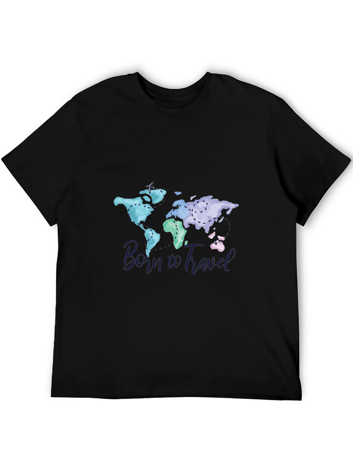 Born To Travel World Map Graphic Tee