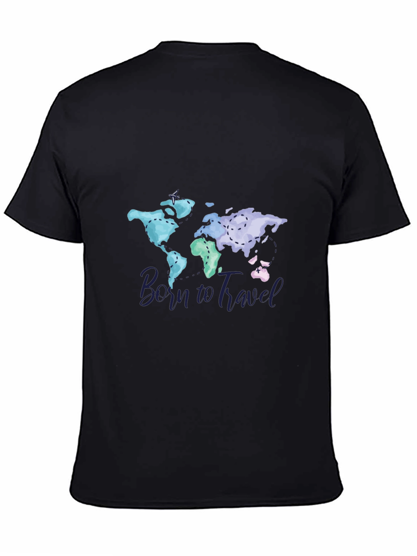Born To Travel World Map Graphic Tee