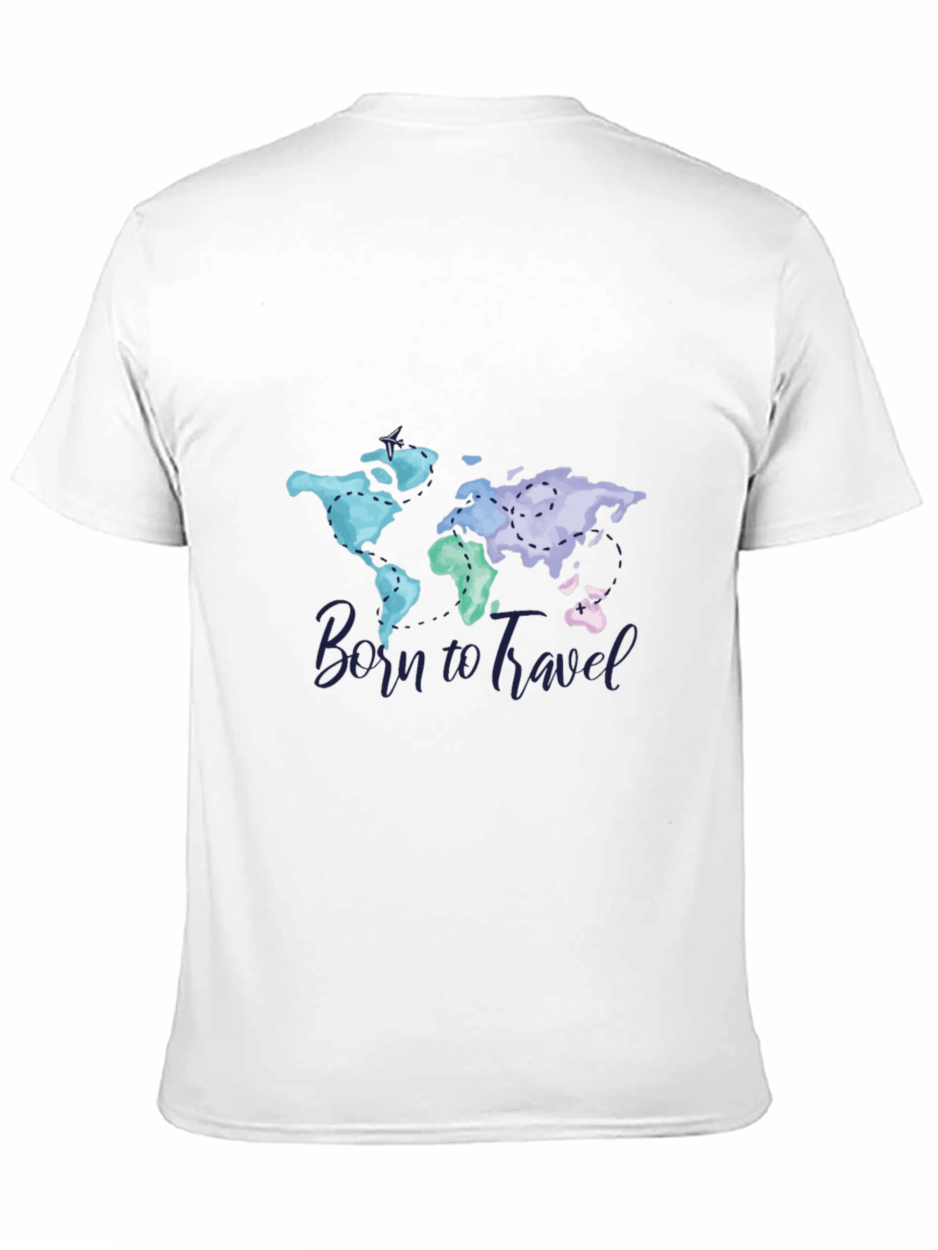 Born To Travel World Map Graphic Tee