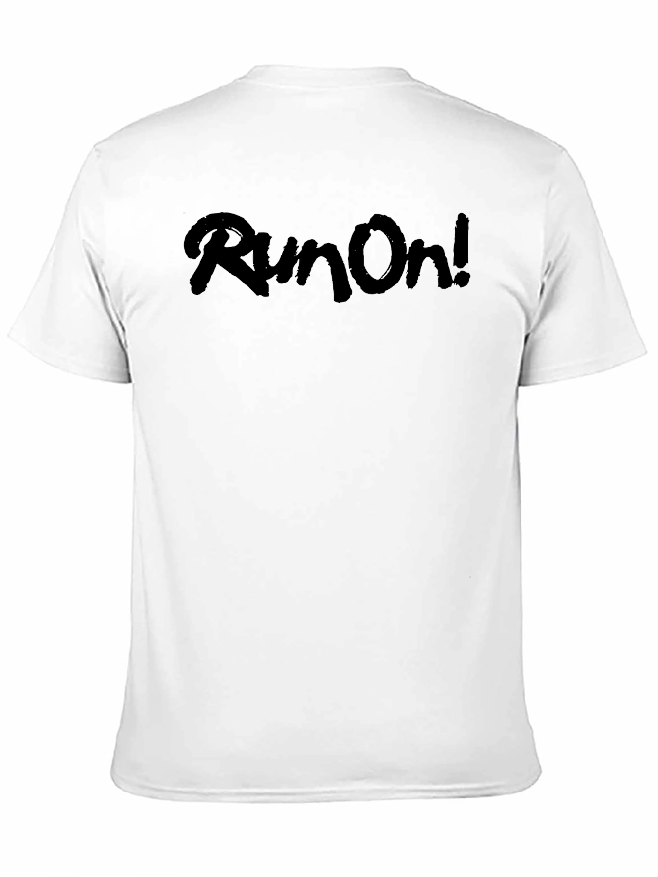Run On! Black Graphic T-Shirt - Casual Style
