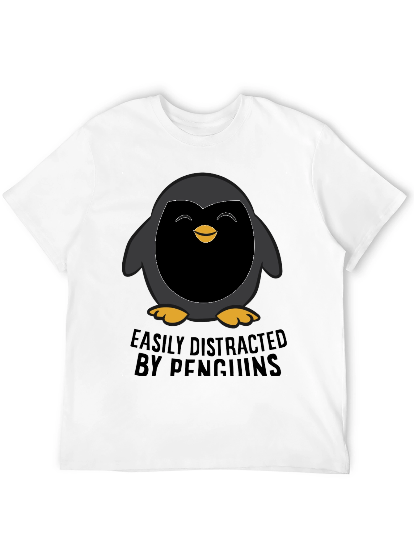 Penguin Lover T-Shirt - Easily Distracted by Penguins