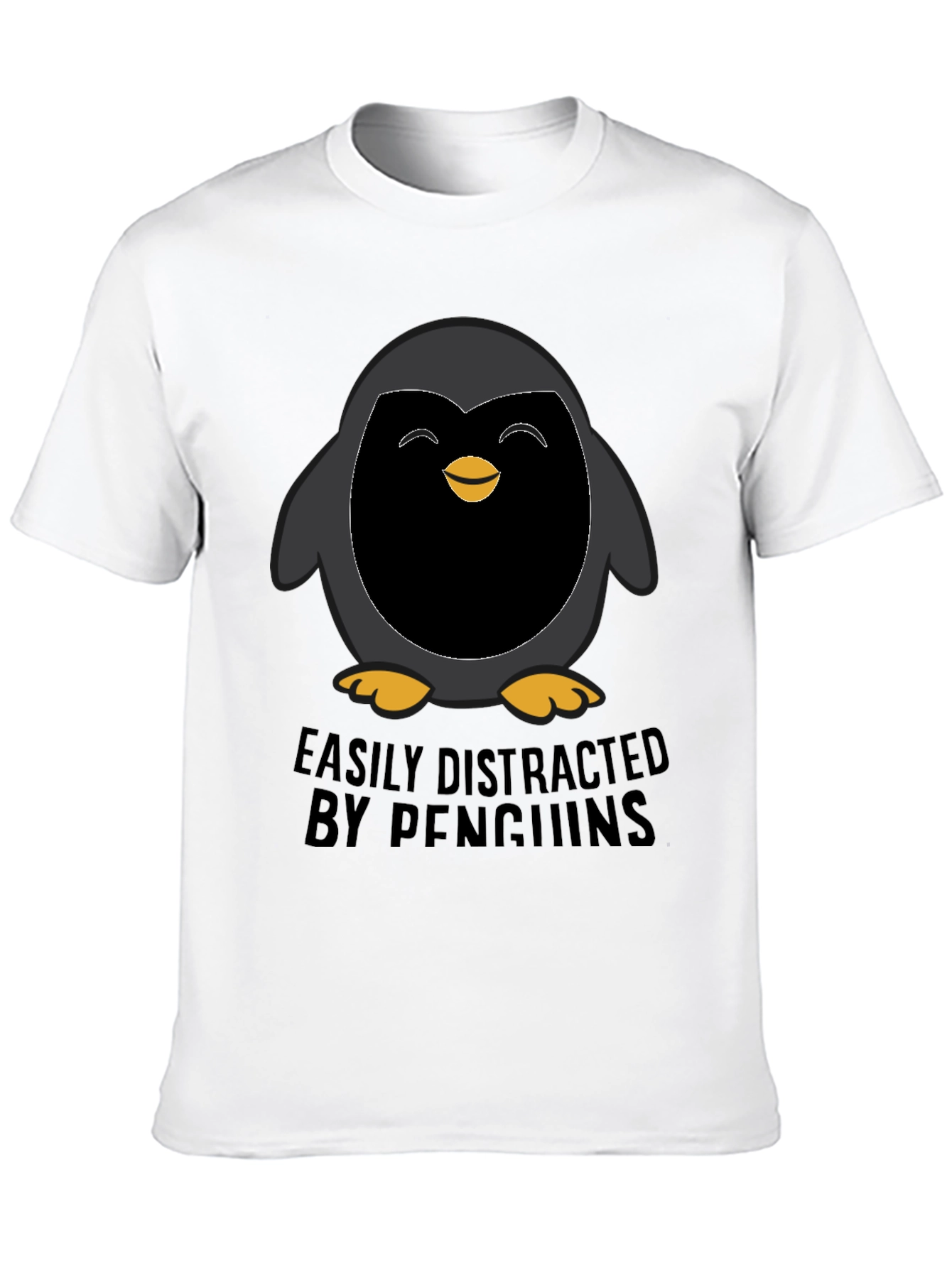 Penguin Lover T-Shirt - Easily Distracted by Penguins