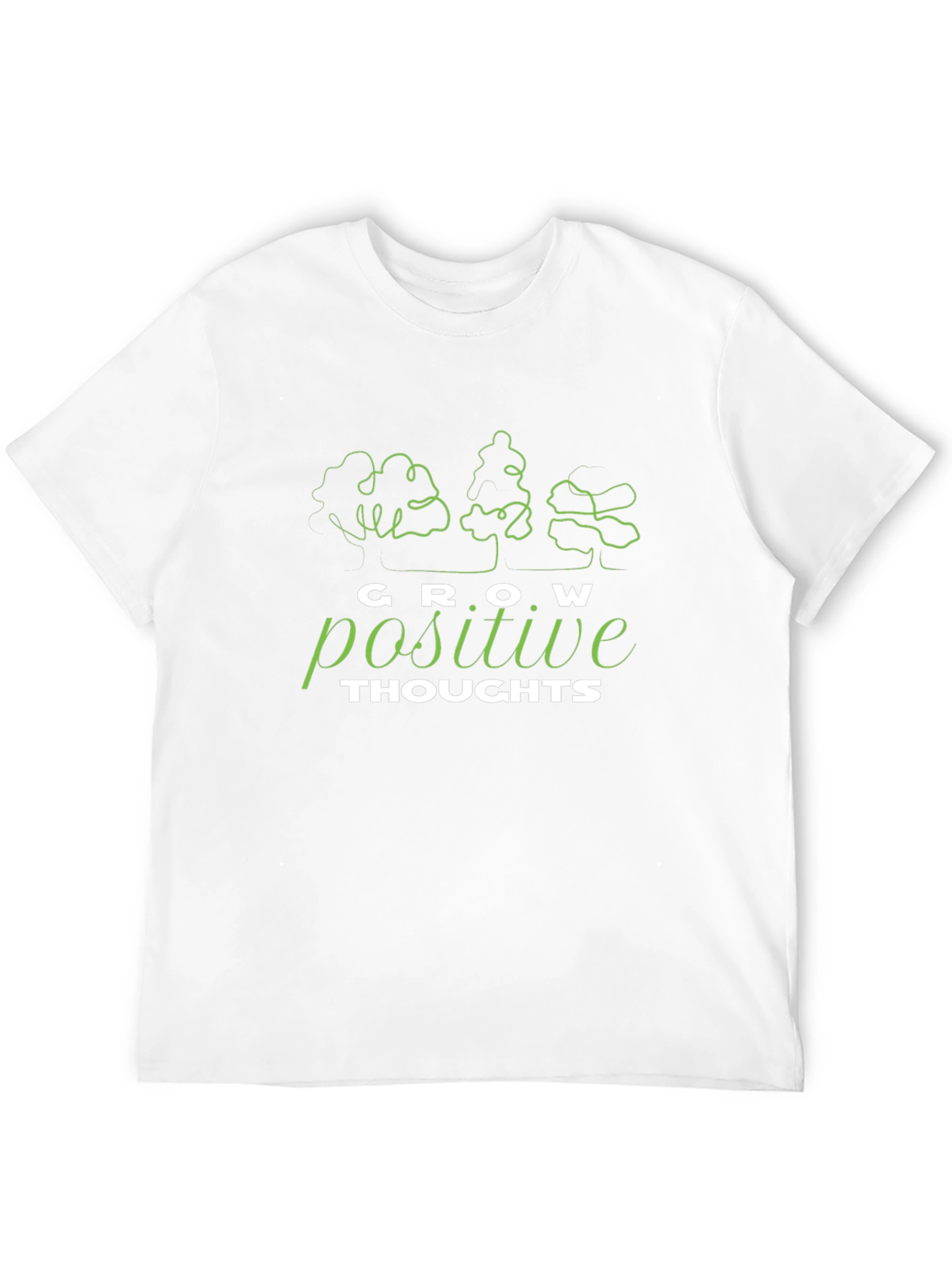 Grow Positive Thoughts T-Shirt - Black