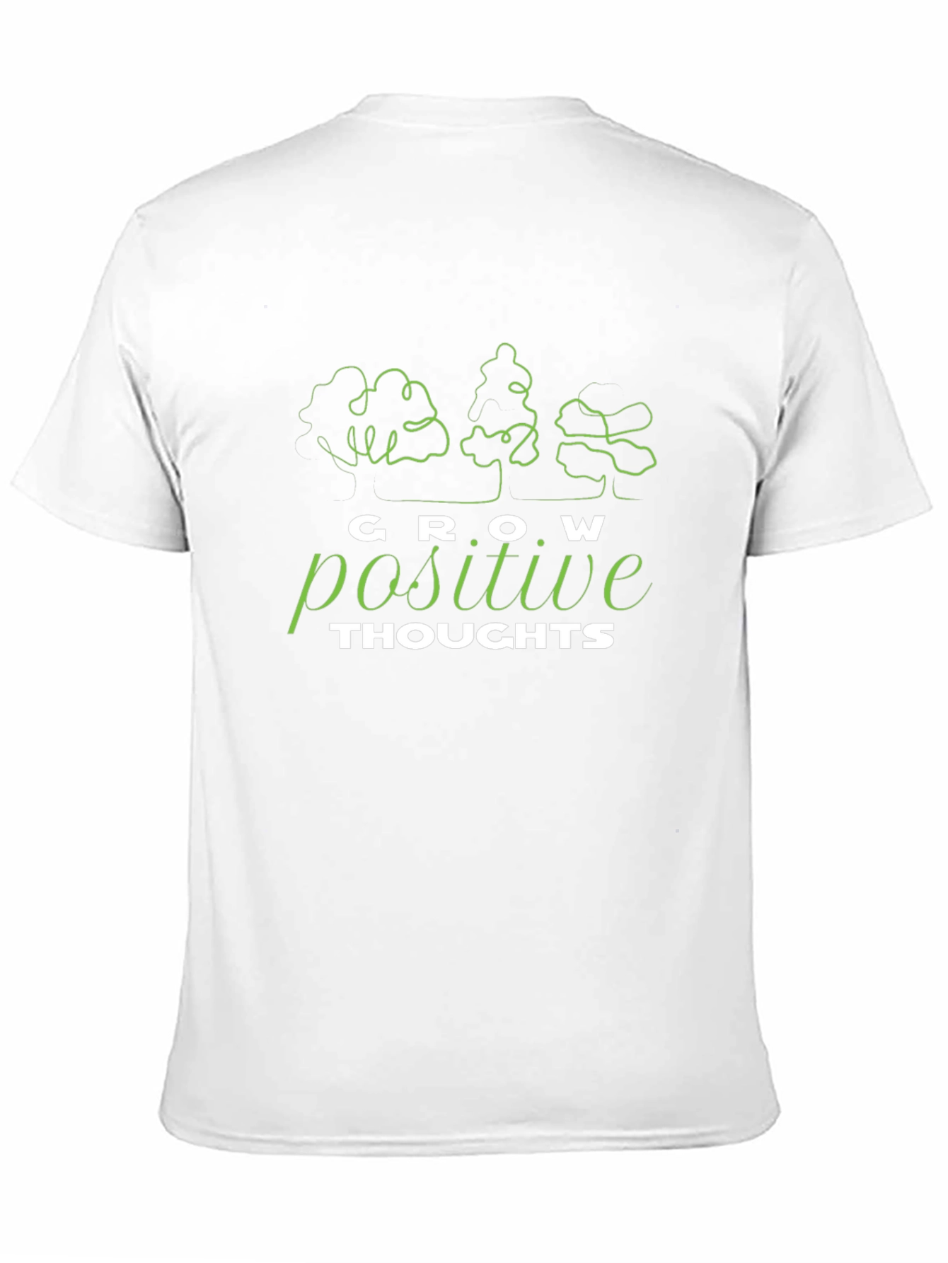 Grow Positive Thoughts T-Shirt - Black