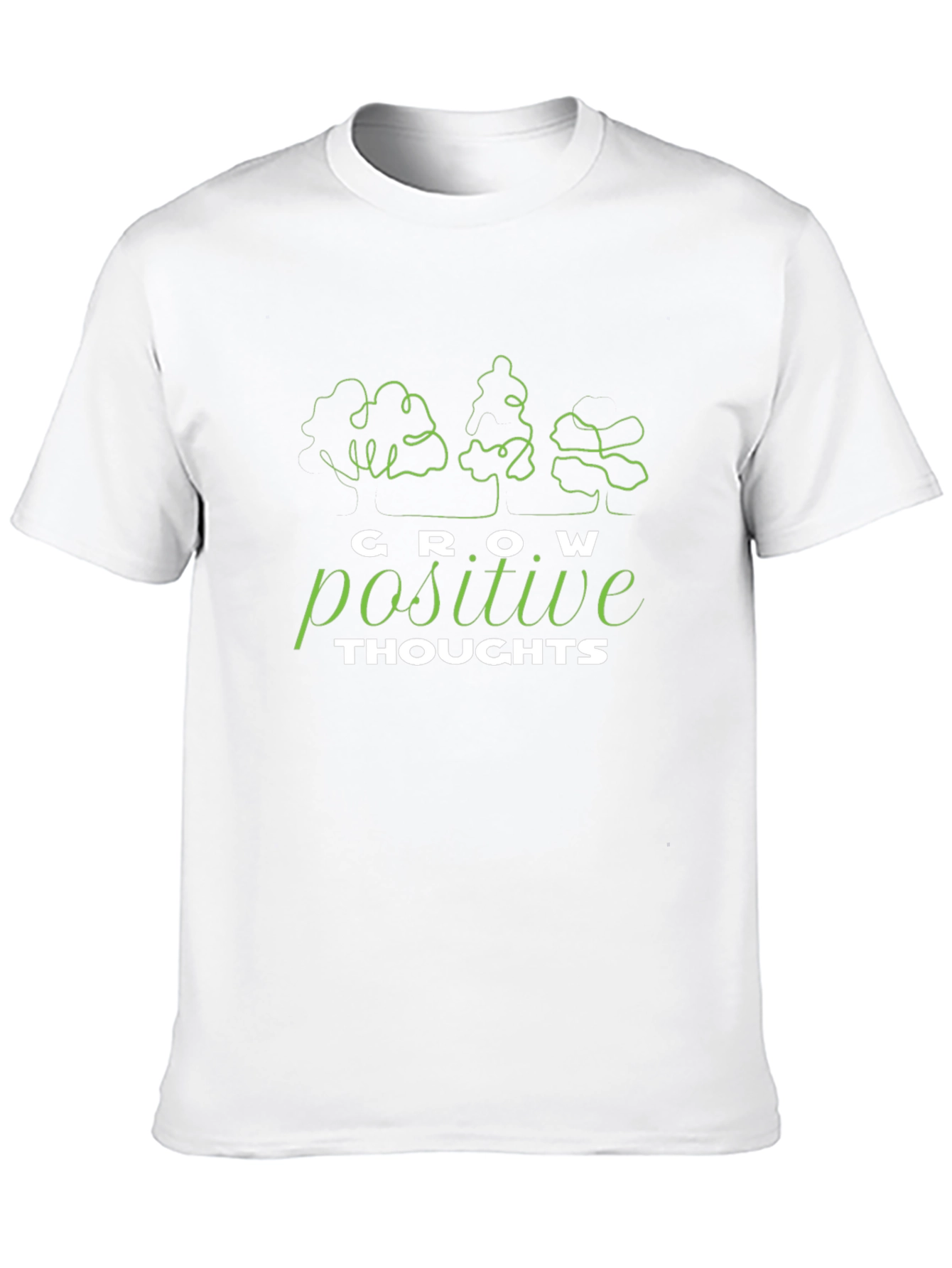 Grow Positive Thoughts T-Shirt - Black