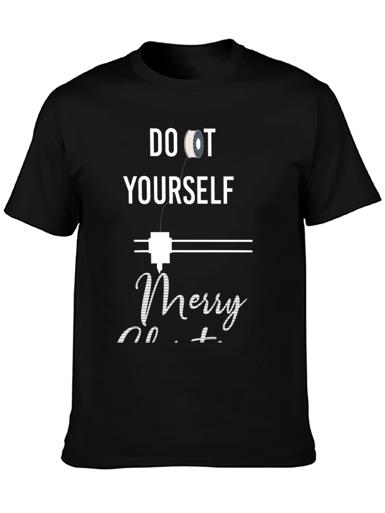 DIY Merry Christmas 3D Printer T-Shirt