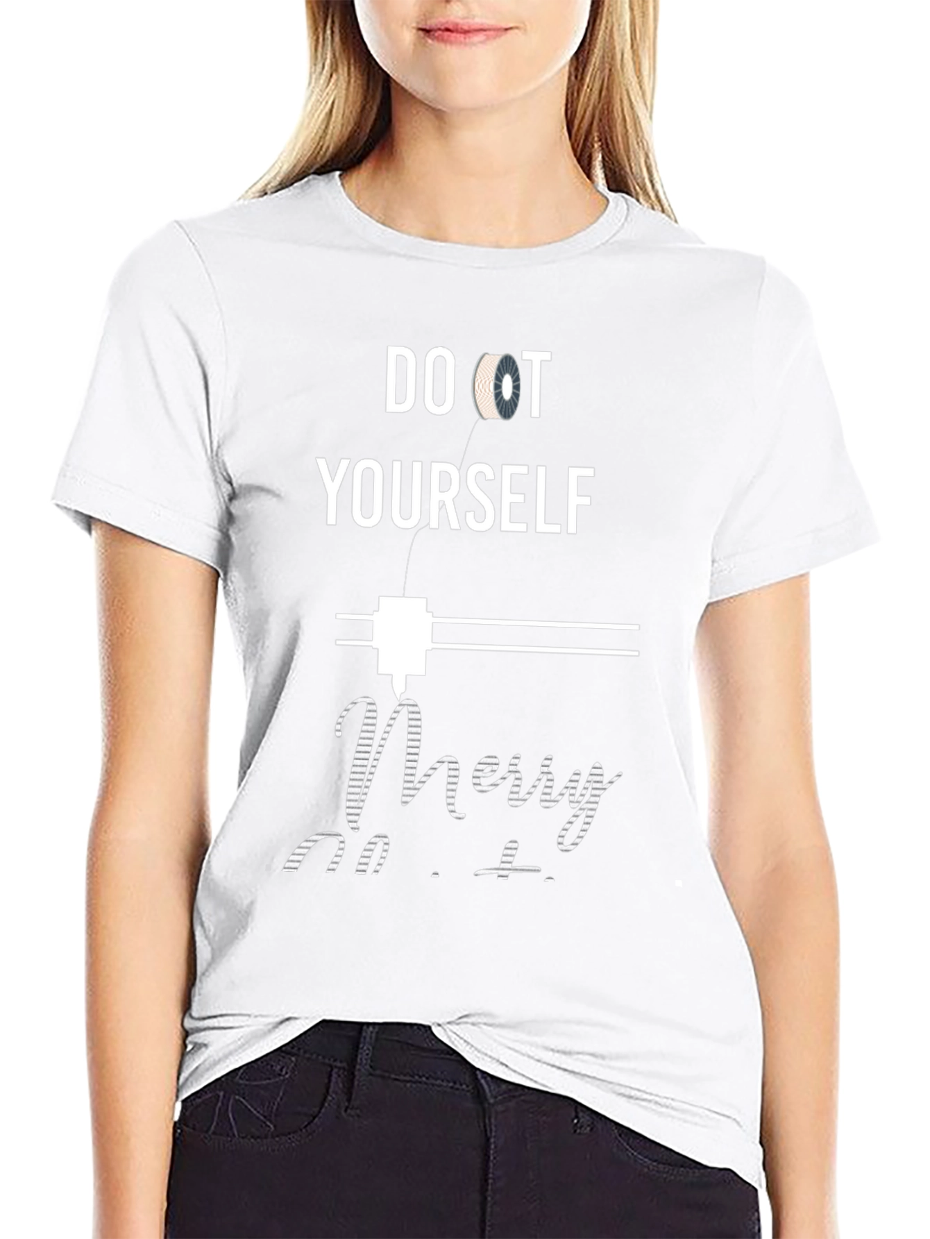 DIY Merry Christmas 3D Printer T-Shirt