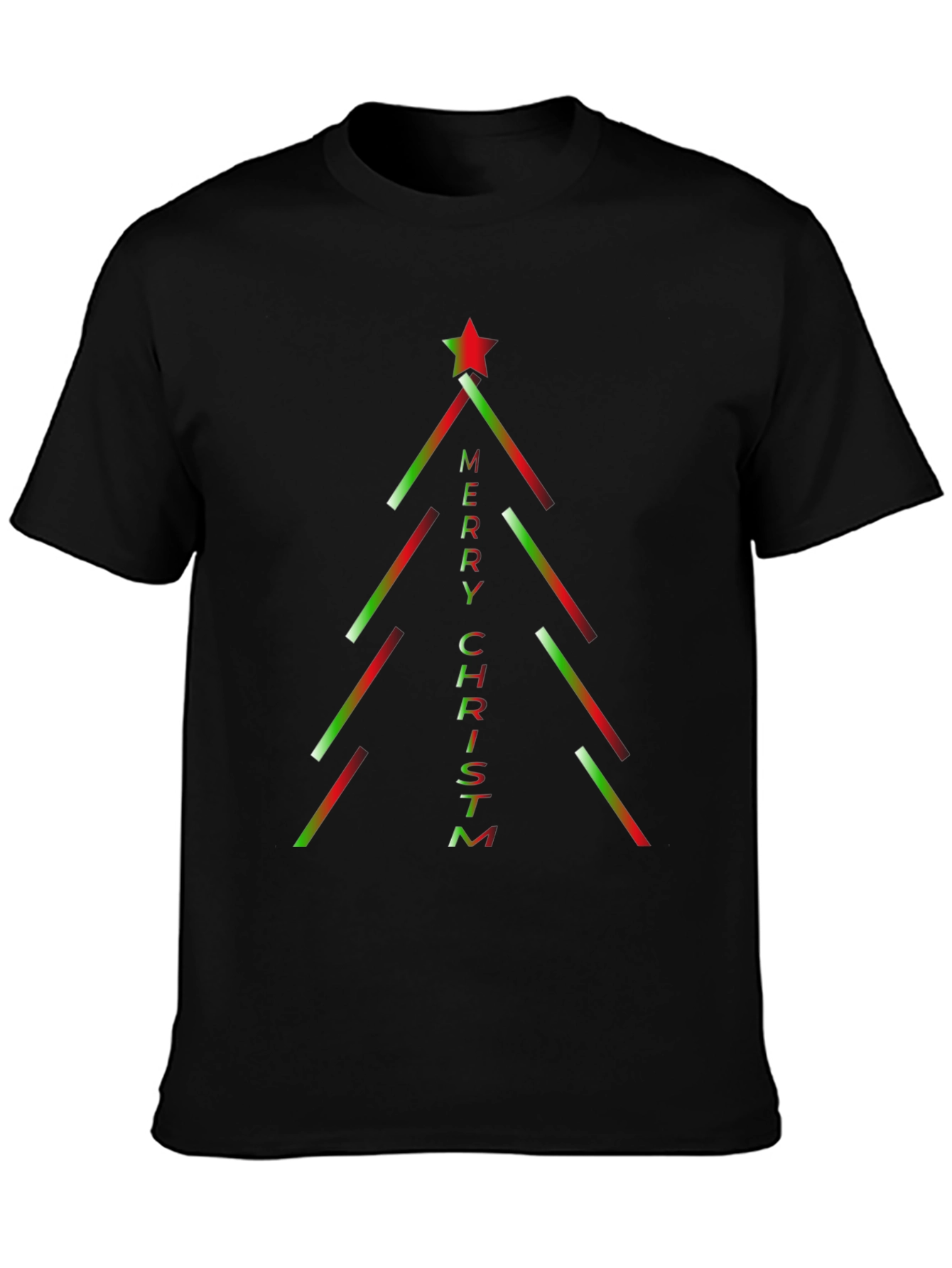 Merry Christmas Tree Graphic Tee