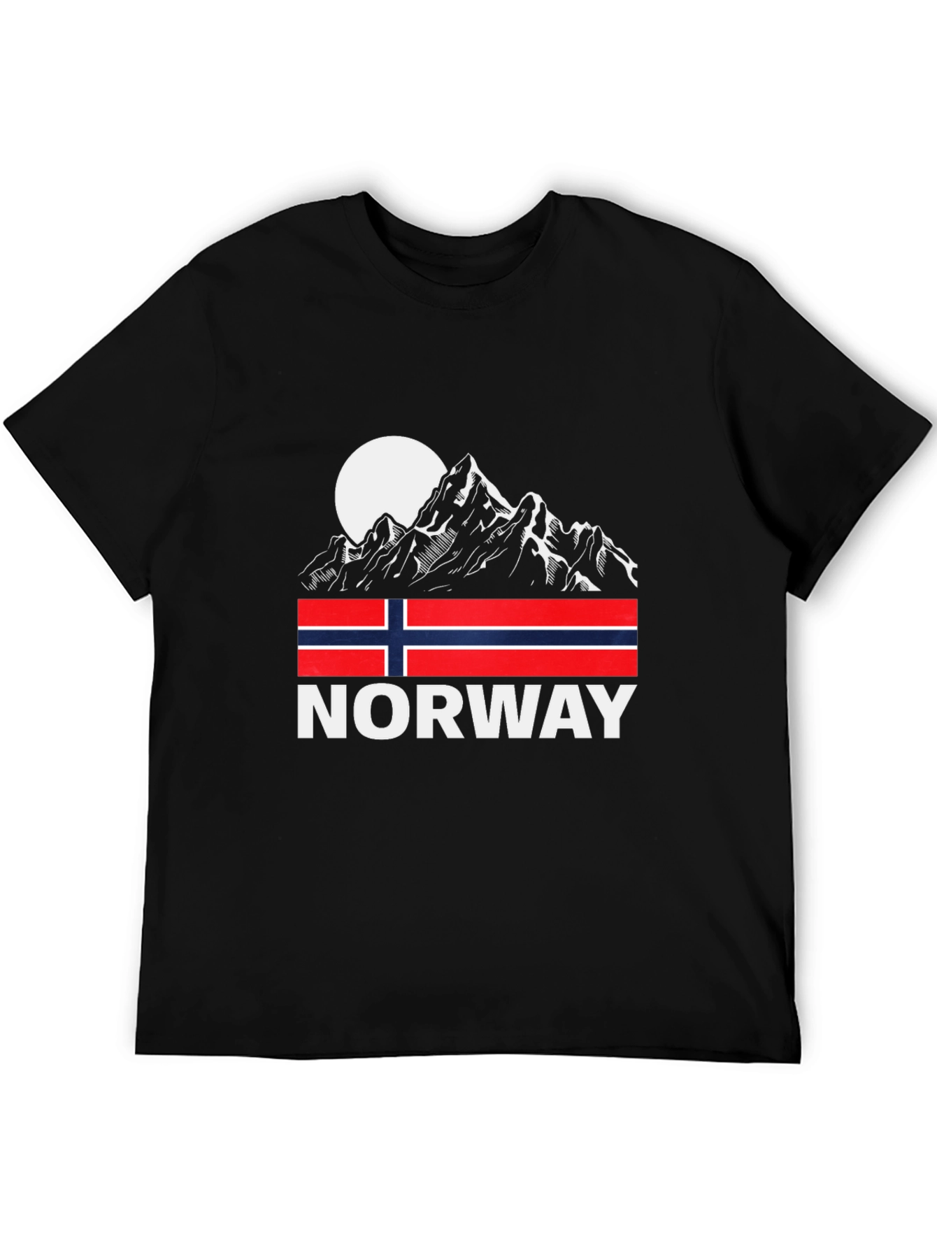 Norway Mountain Flag Graphic Tee