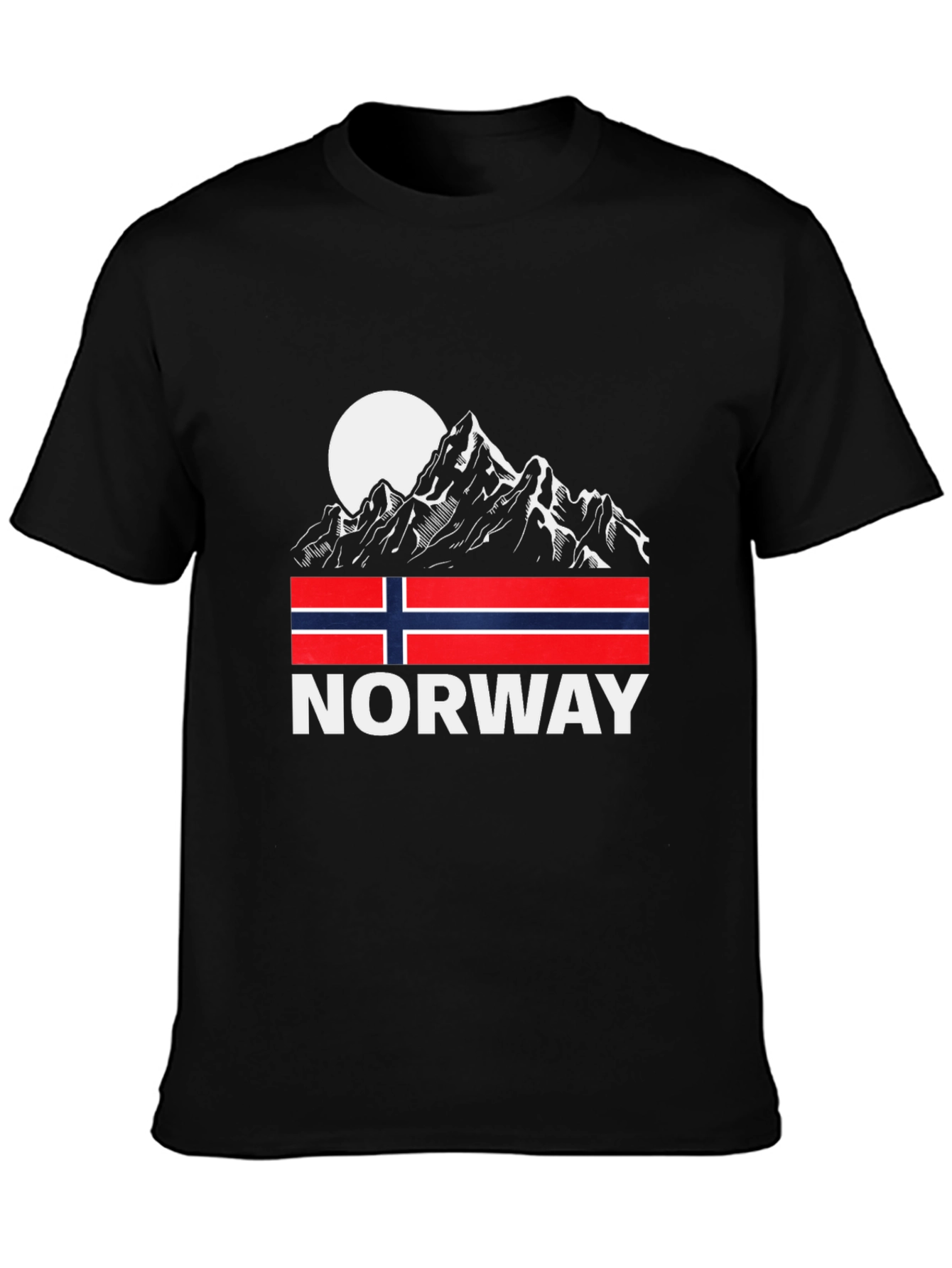 Norway Mountain Flag Graphic Tee