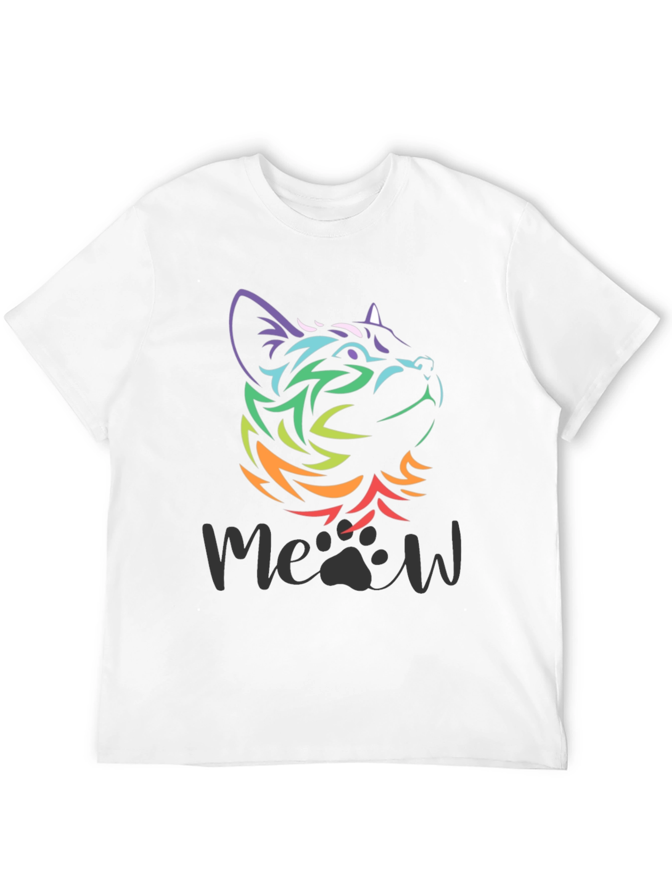 Rainbow Cat Meow T-Shirt