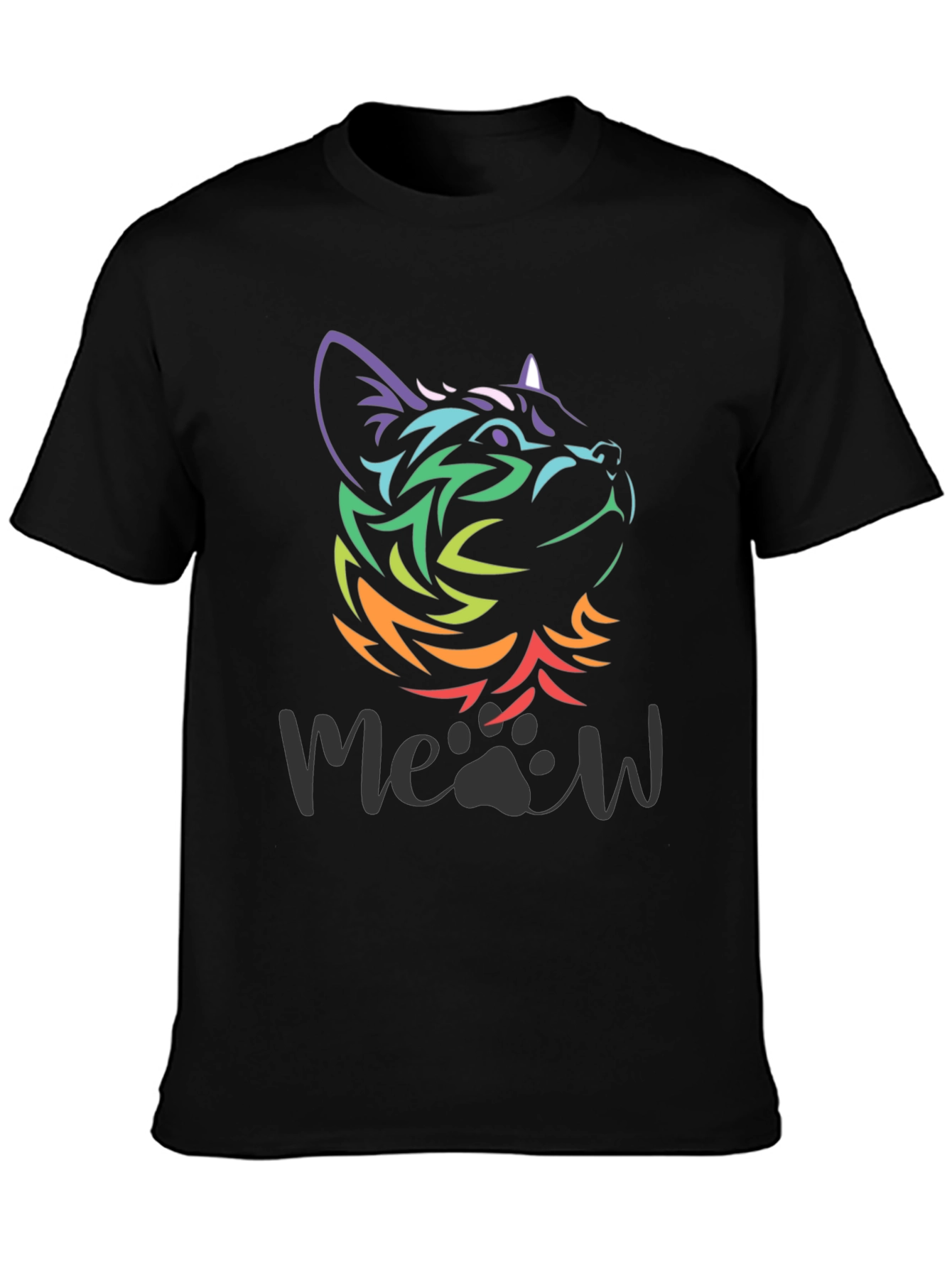 Rainbow Cat Meow T-Shirt