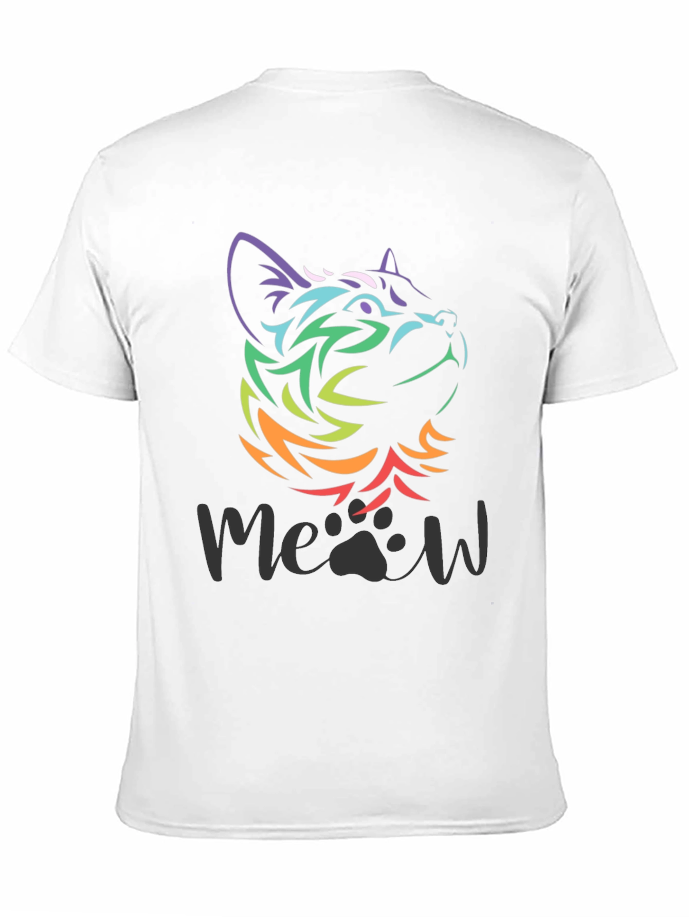 Rainbow Cat Meow T-Shirt