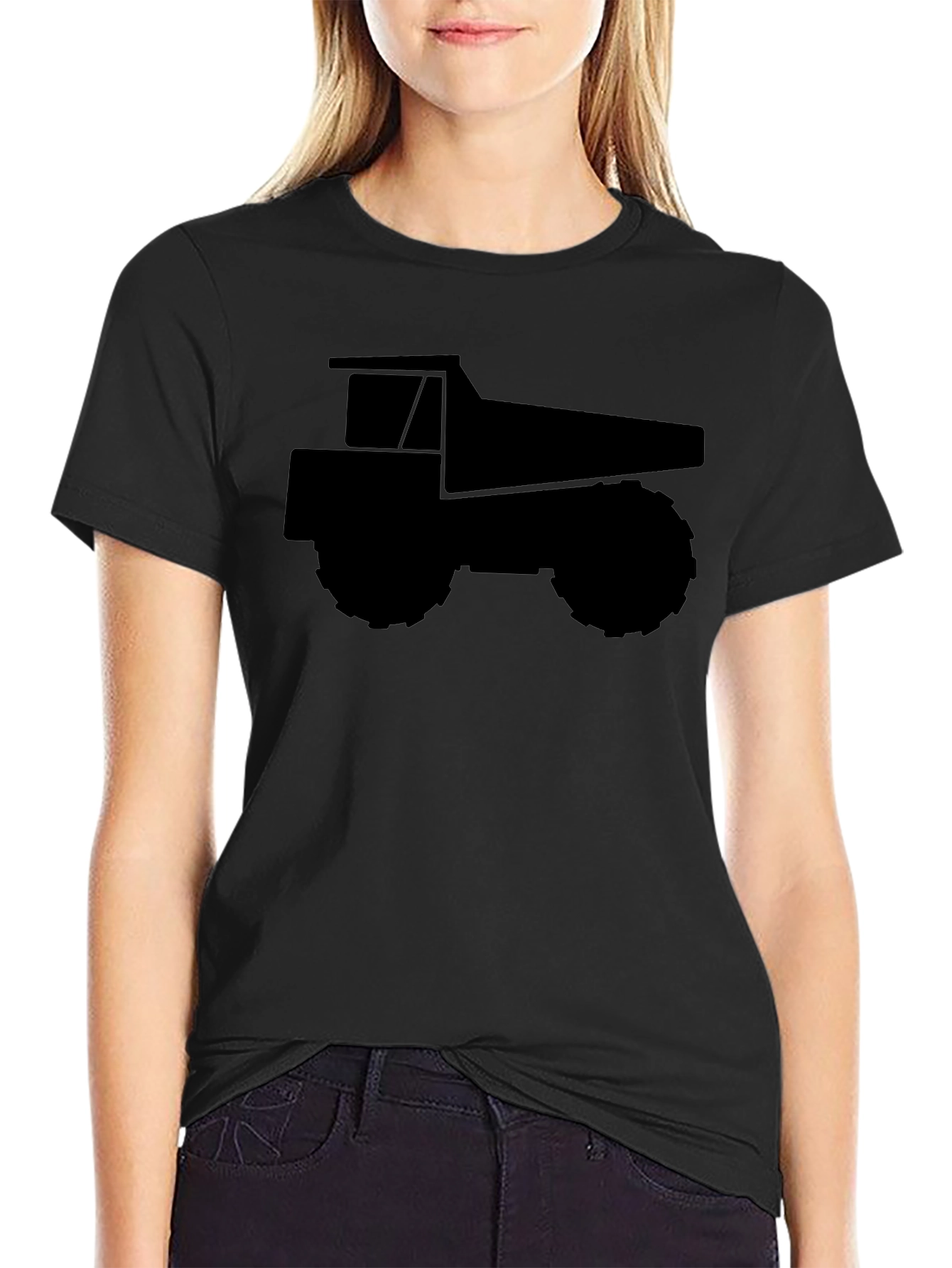 Black Dump Truck Graphic Tee