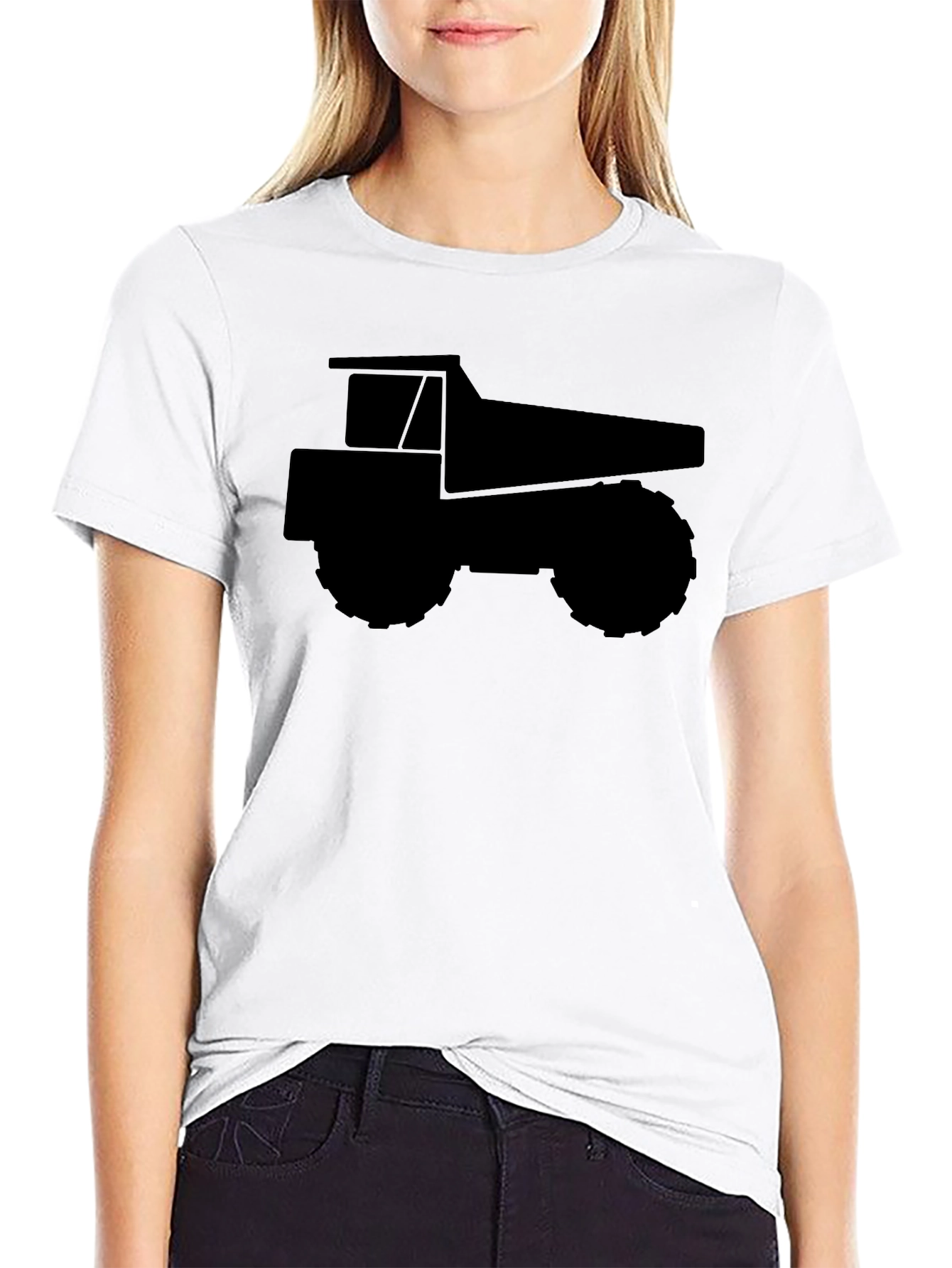 Black Dump Truck Graphic Tee
