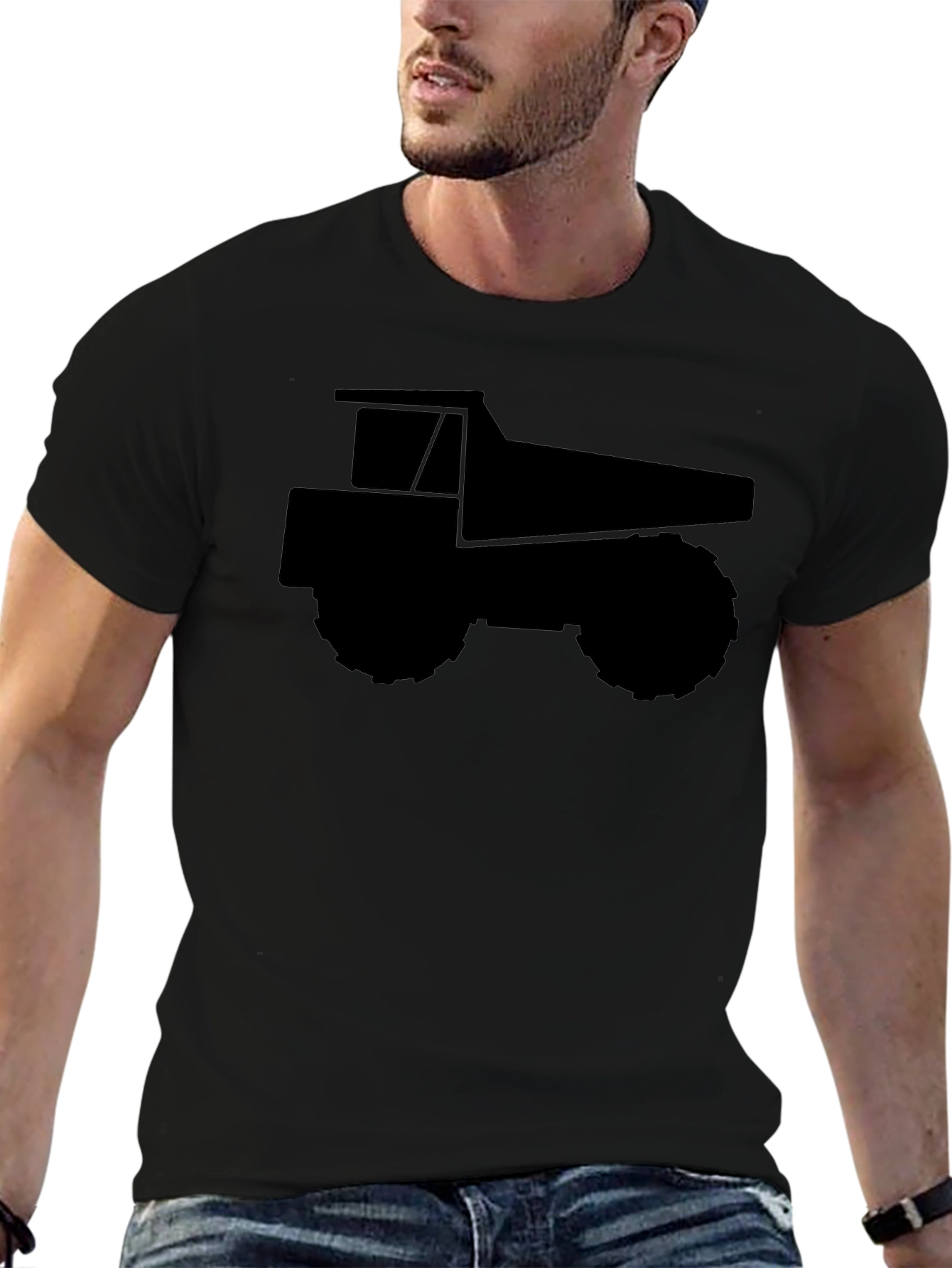 Black Dump Truck Graphic Tee