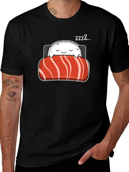 Sleeping Sushi Roll Graphic T-Shirt
