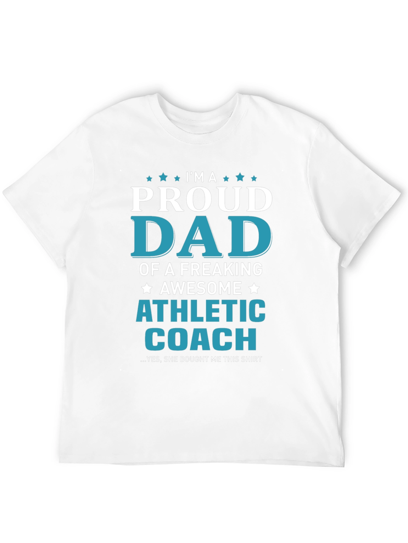 Proud Dad Athletic Coach Graphic T-Shirt