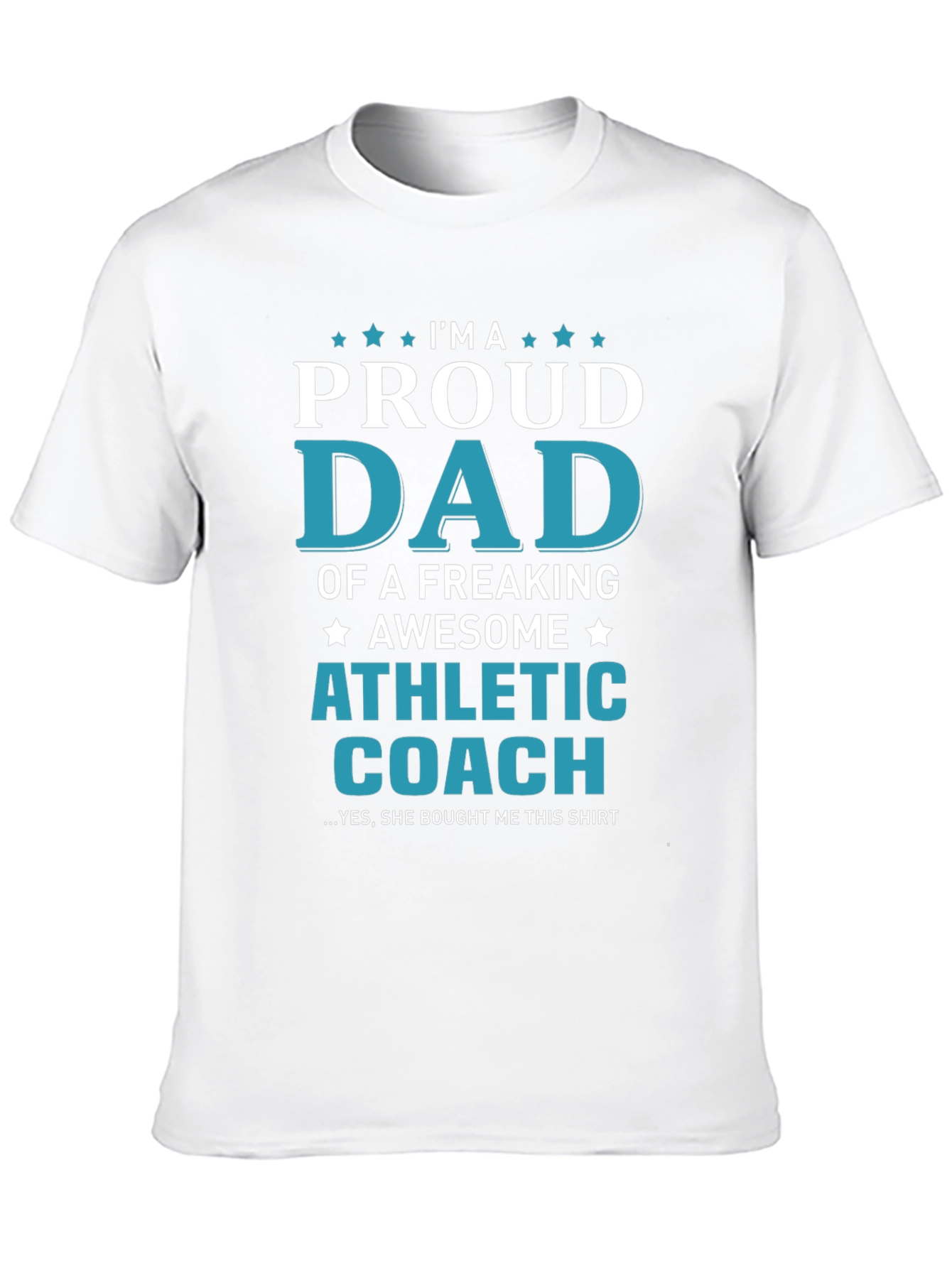 Proud Dad Athletic Coach Graphic T-Shirt