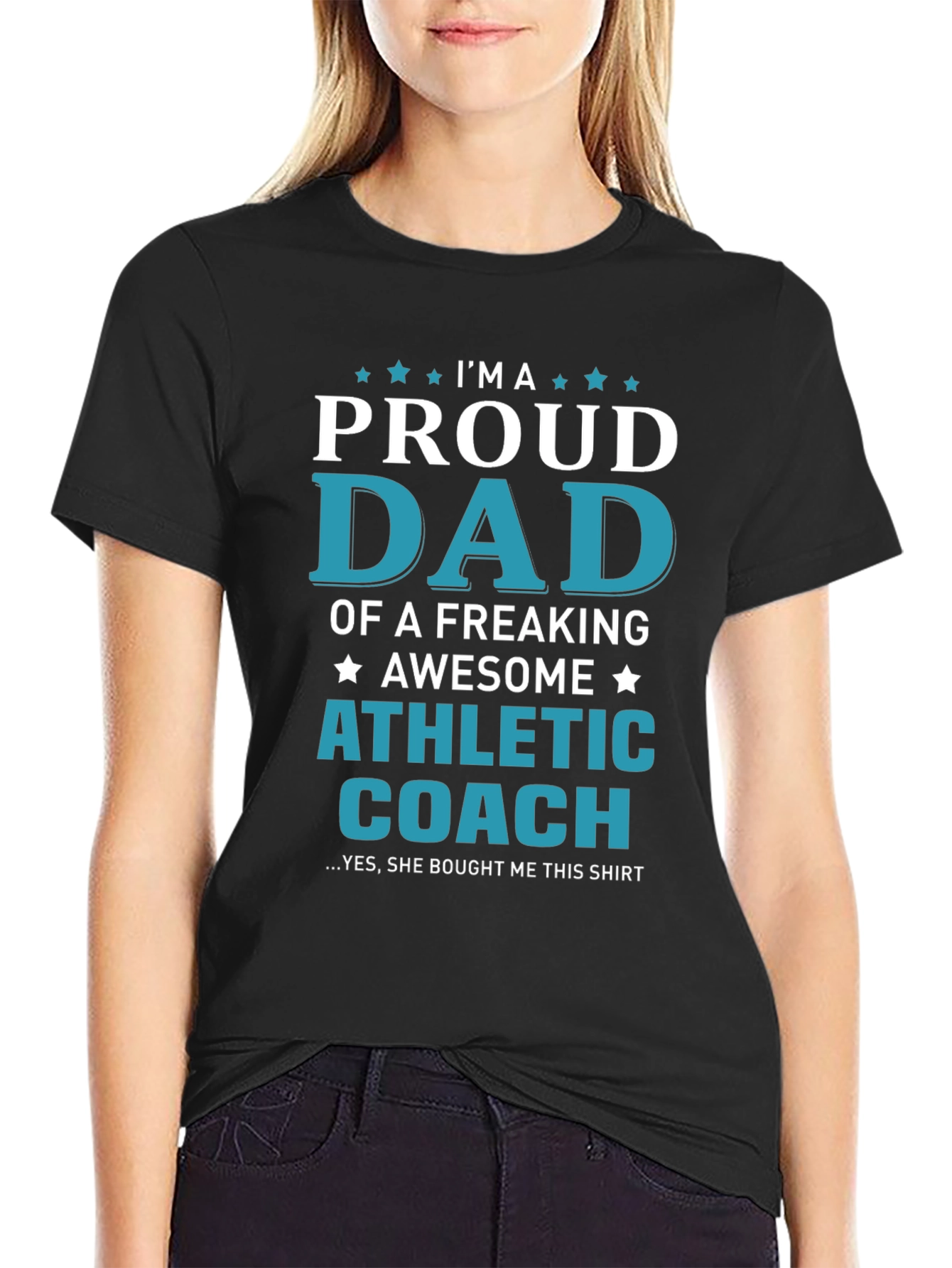 Proud Dad Athletic Coach Graphic T-Shirt