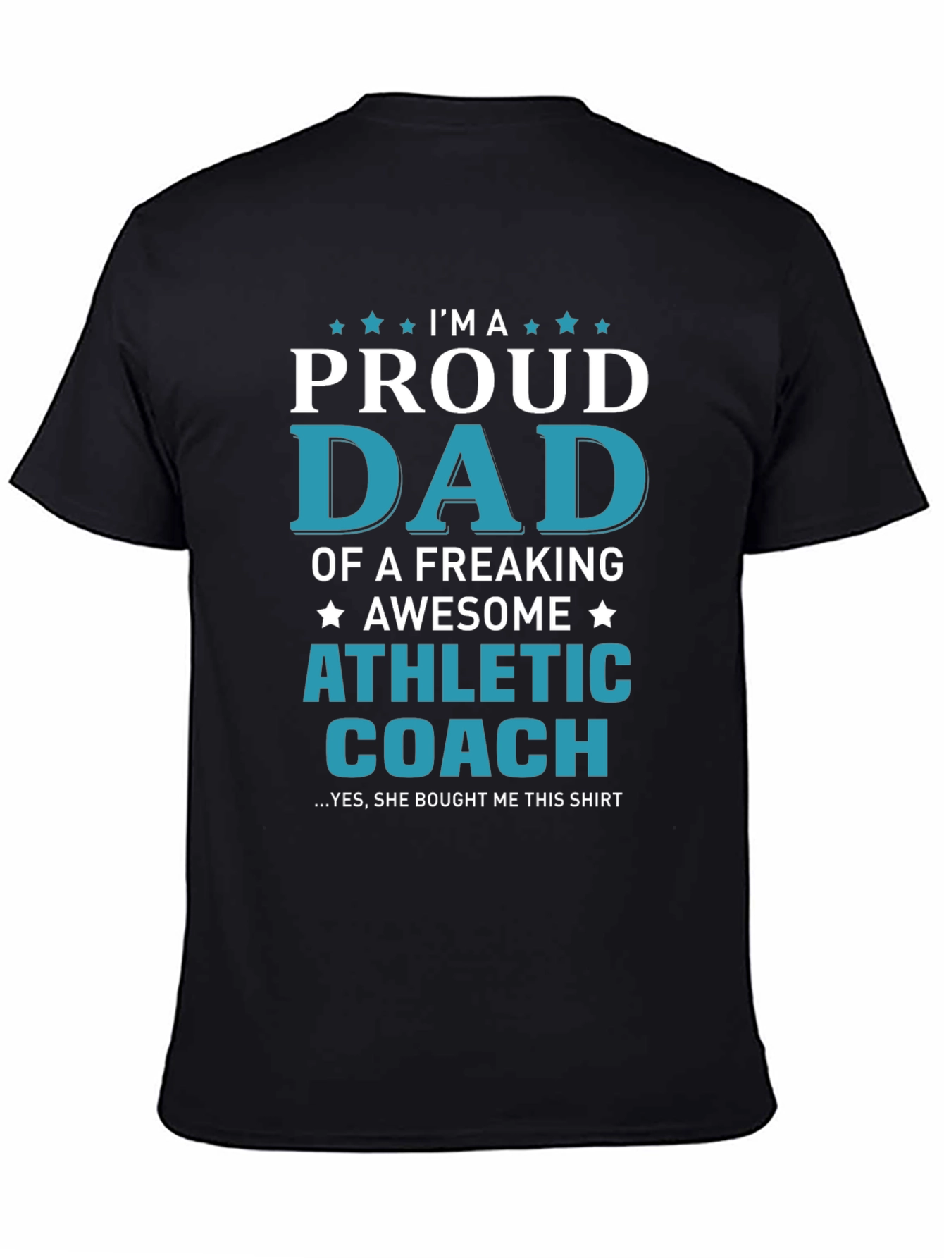 Proud Dad Athletic Coach Graphic T-Shirt