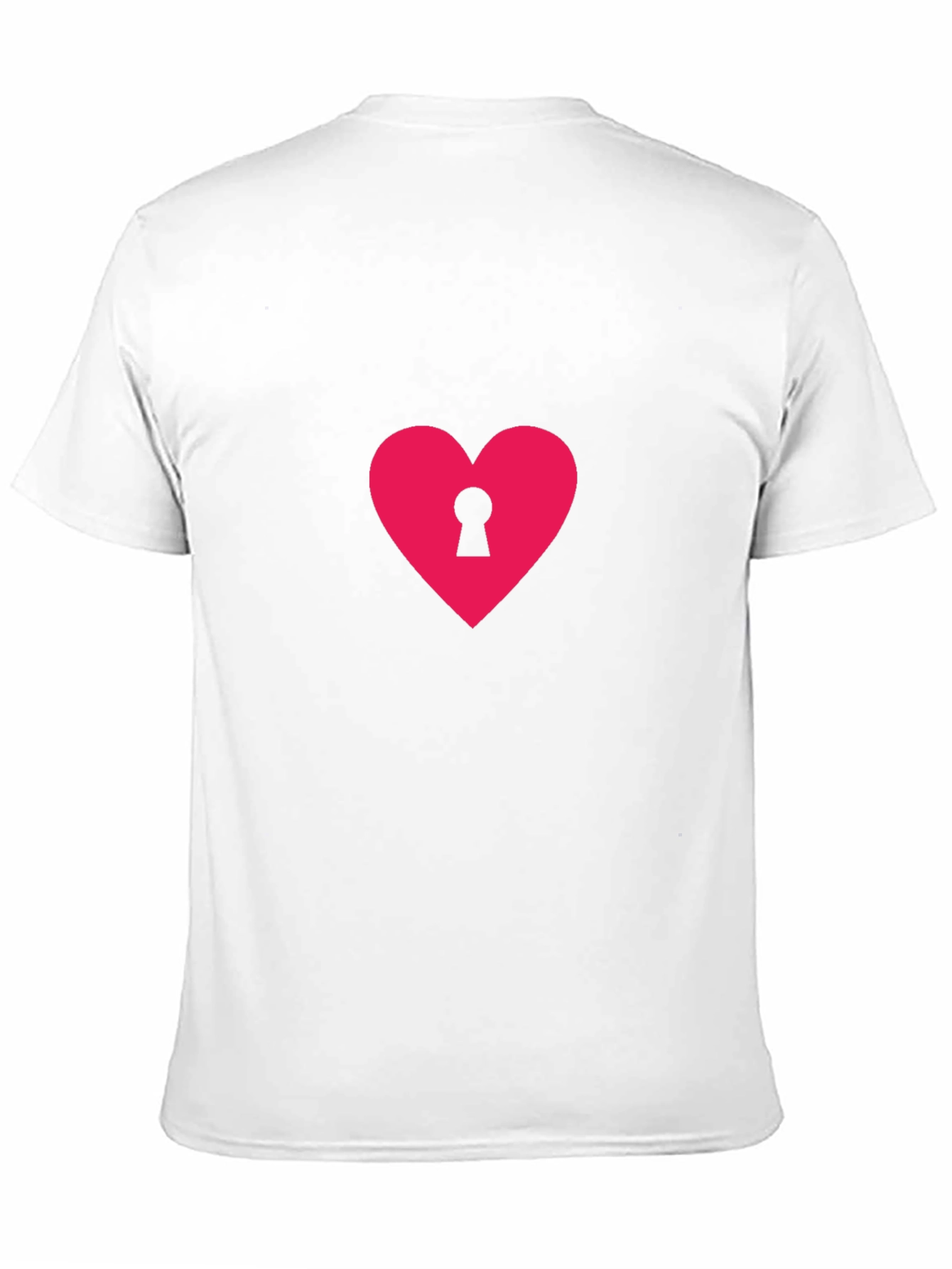 Heart Lock T-Shirt - Black Casual Tee