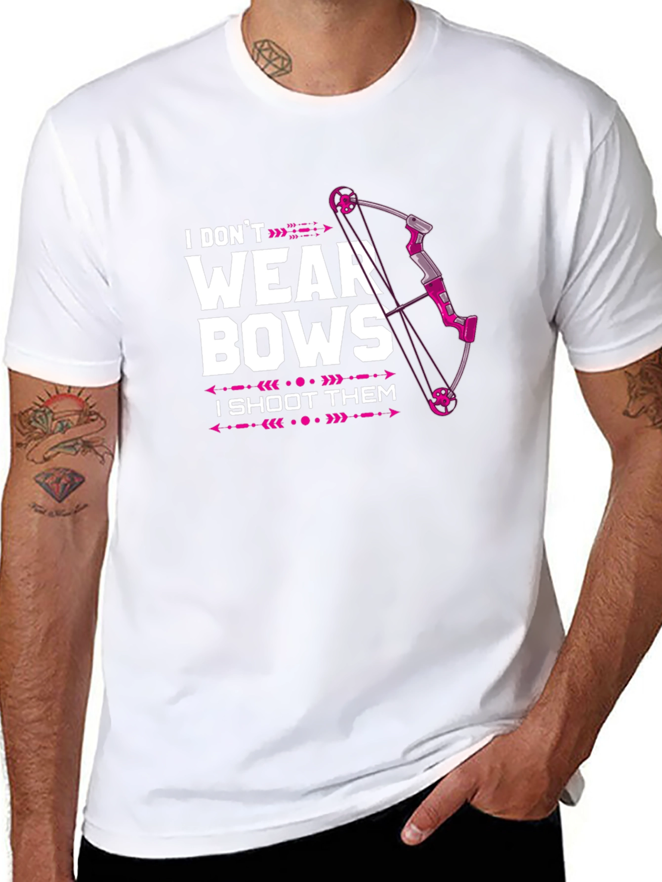 I Dont Wear Bows T-Shirt - Archery Tee