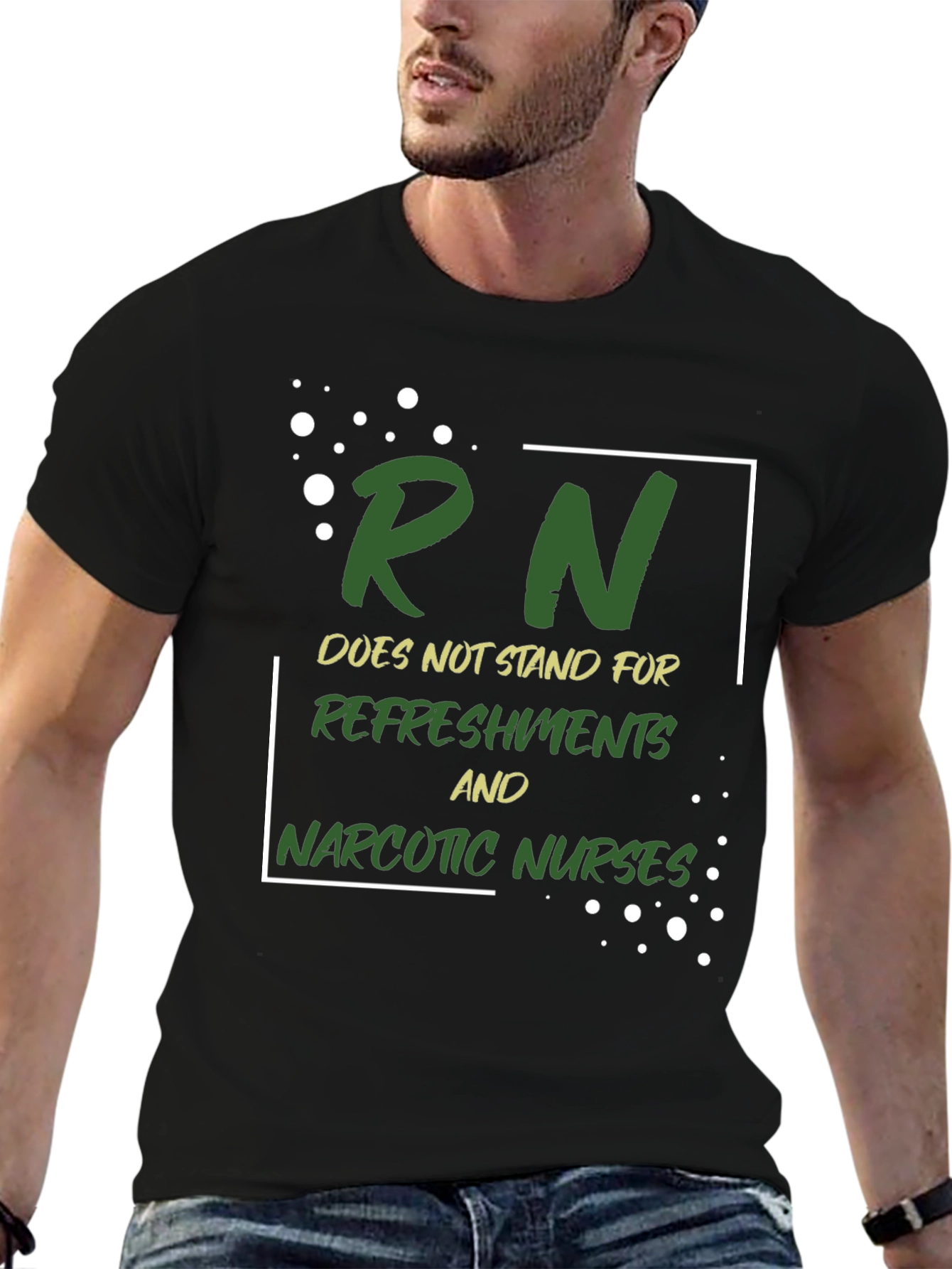Funny Nurse T-Shirt - RN Doesnt Stand For...