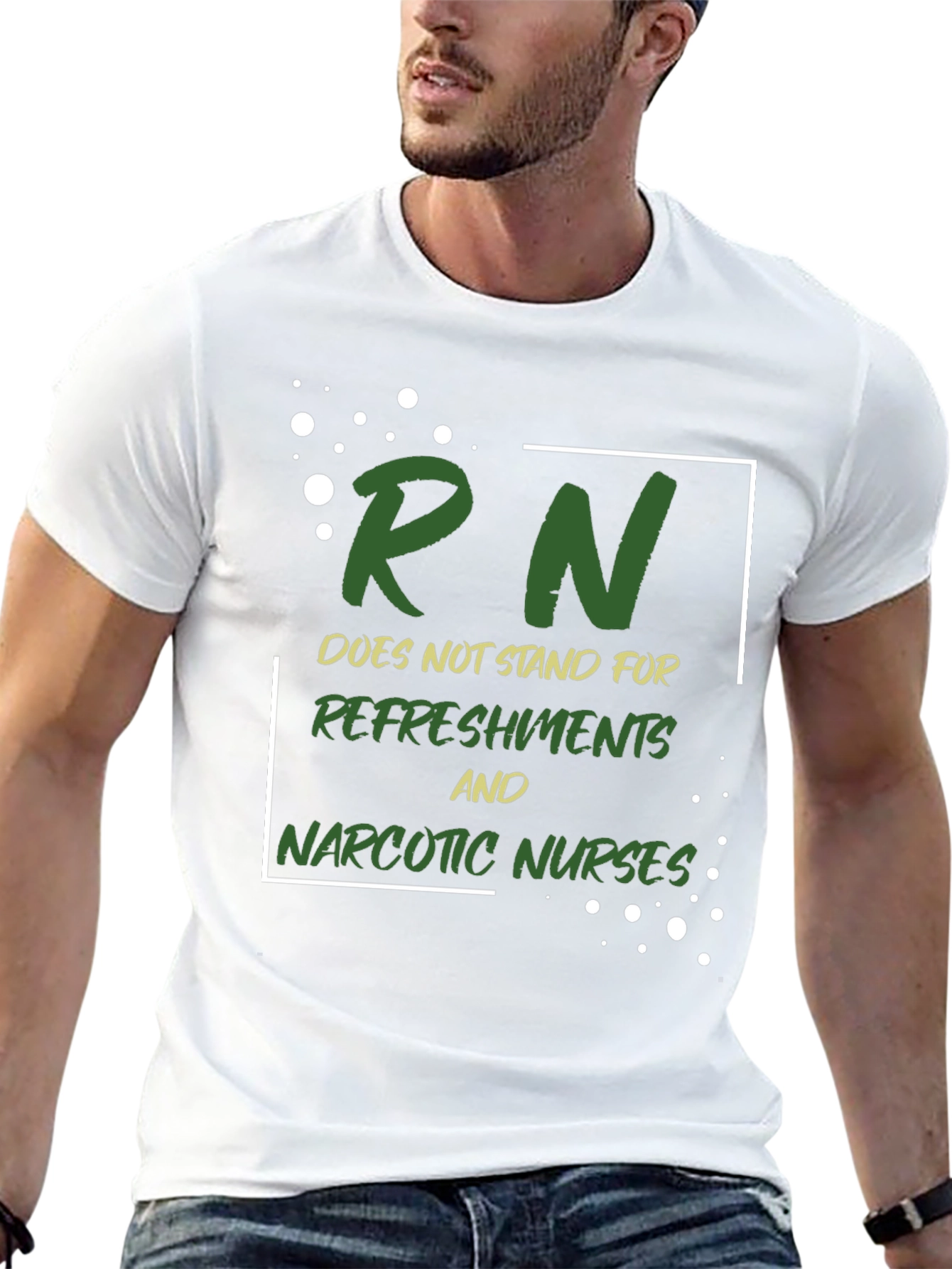 Funny Nurse T-Shirt - RN Doesnt Stand For...