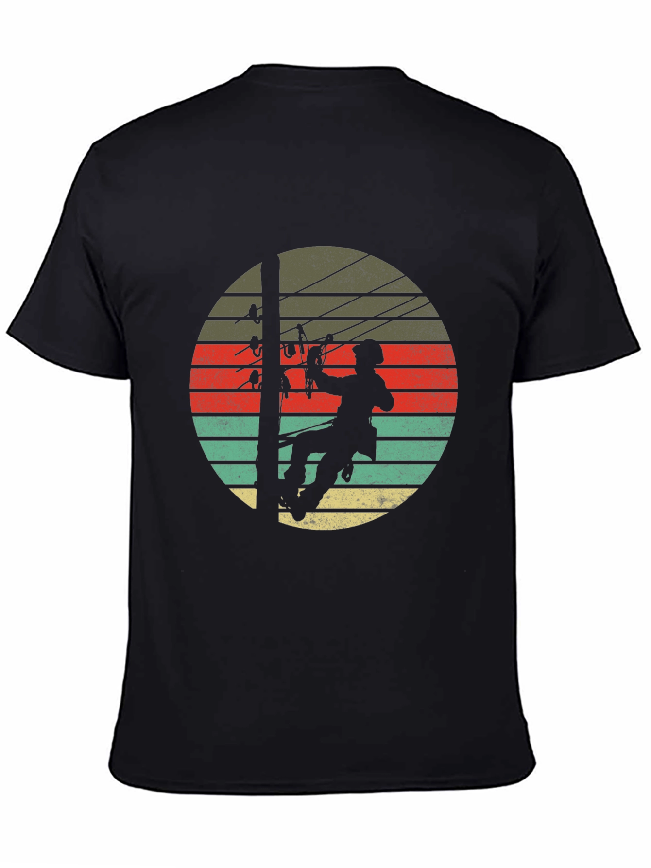 Lineman Retro Sunset T-Shirt