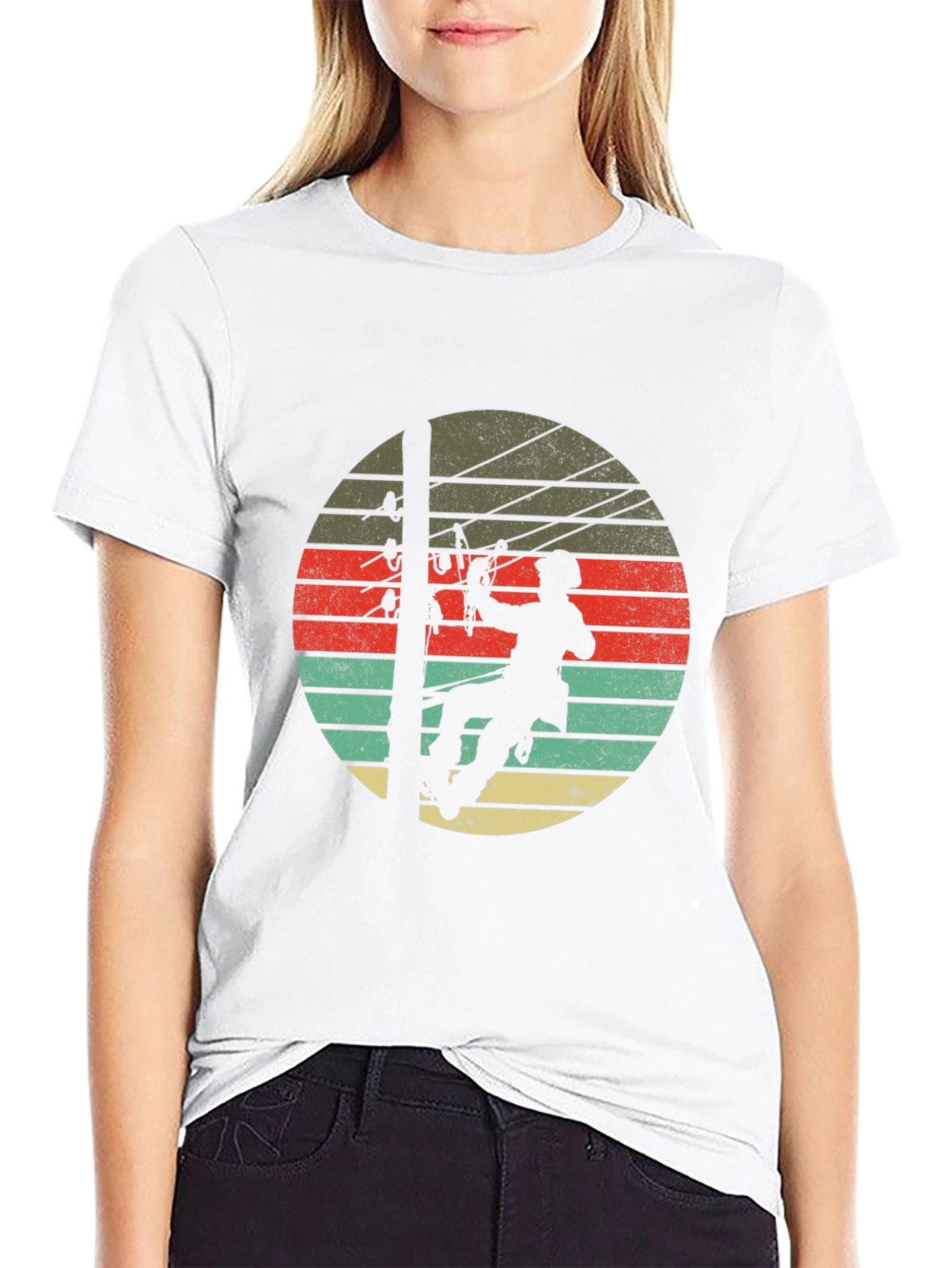 Lineman Retro Sunset T-Shirt