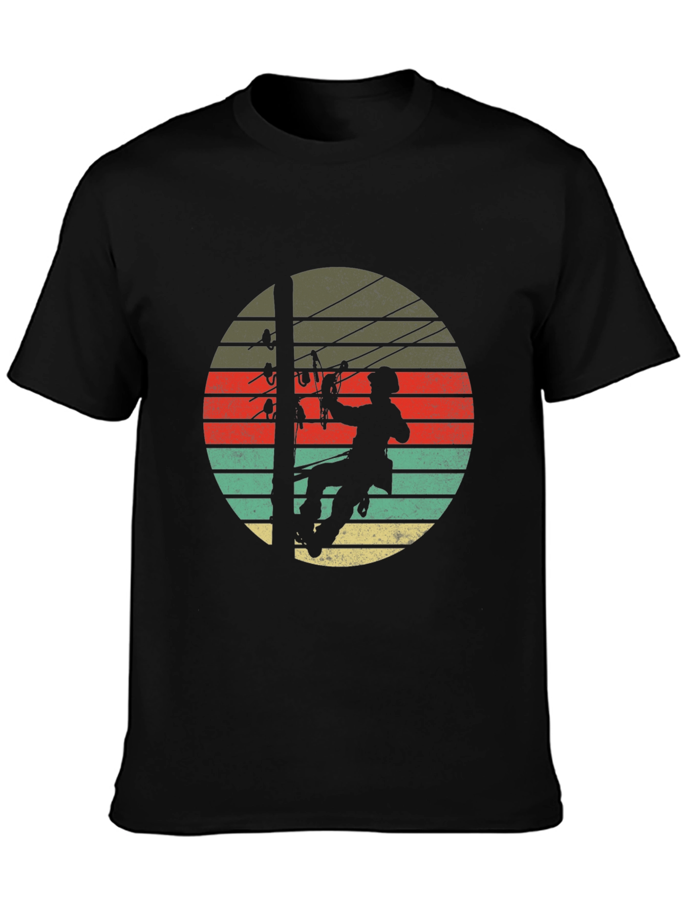Lineman Retro Sunset T-Shirt
