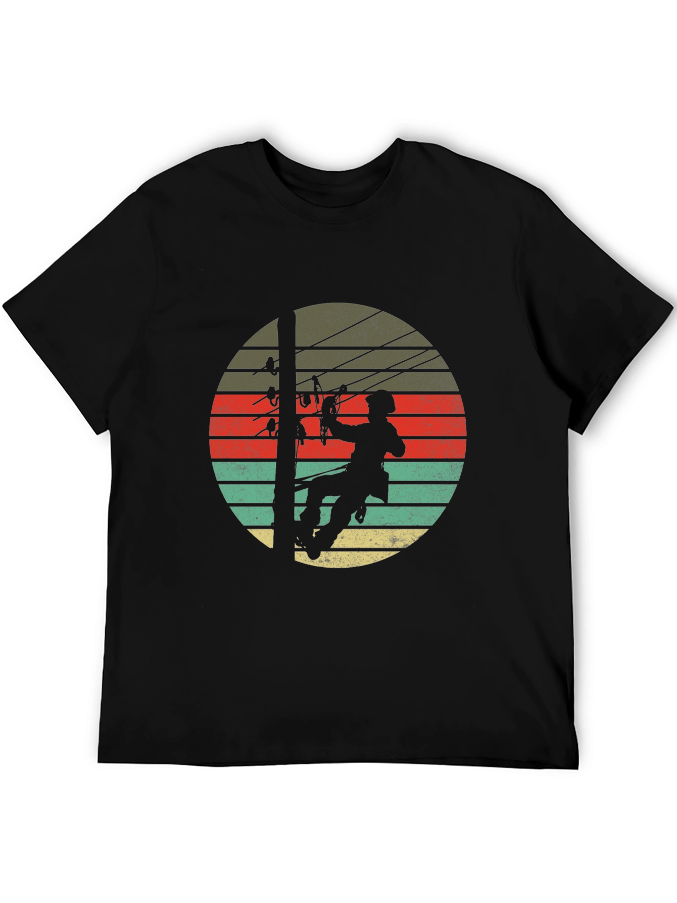 Lineman Retro Sunset T-Shirt
