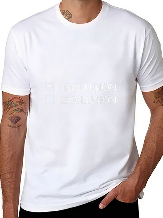 Inclusion/Exclusion Graphic Tee - Soft Black Cotton