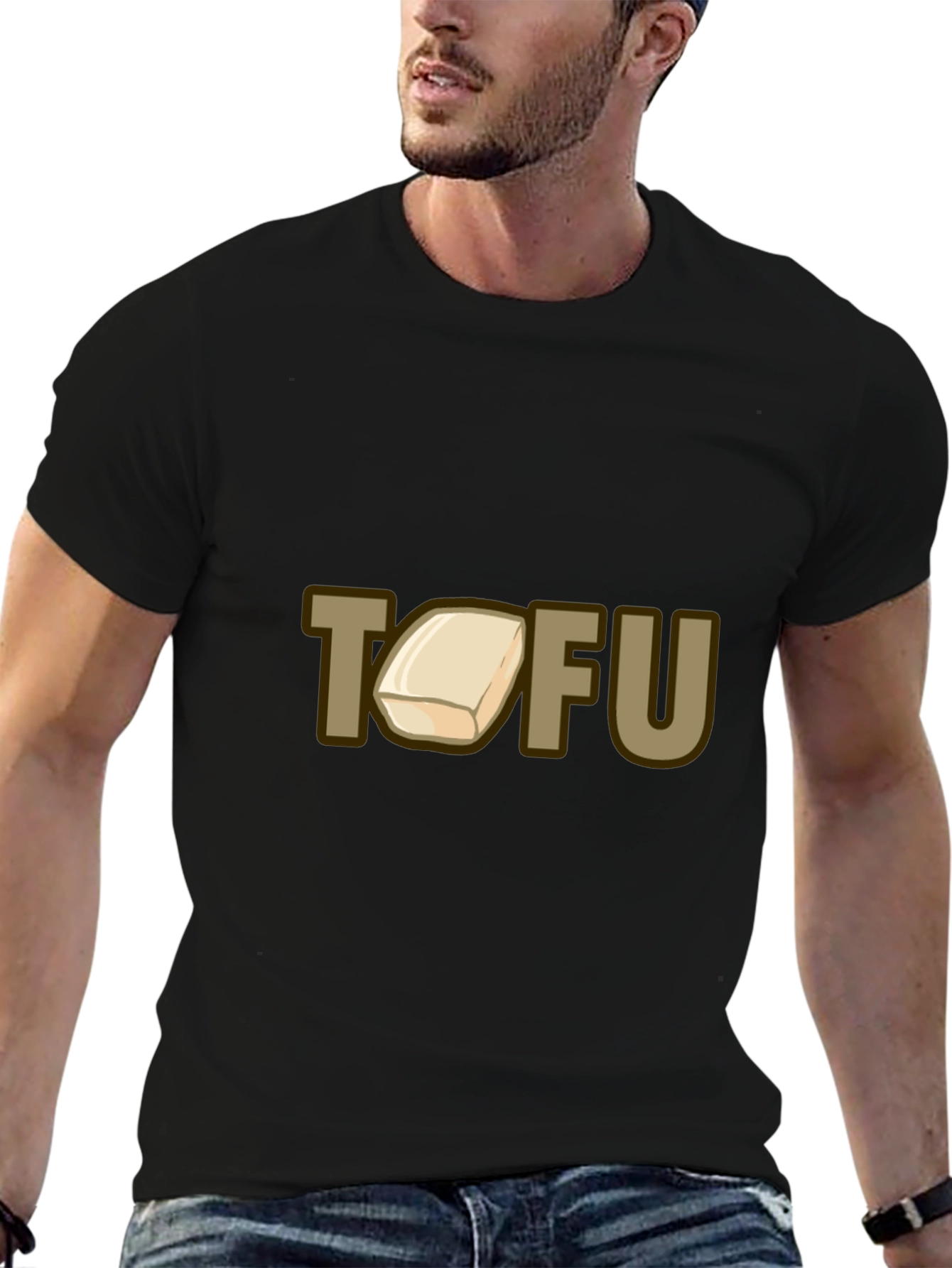 Tofu Graphic Black T-Shirt