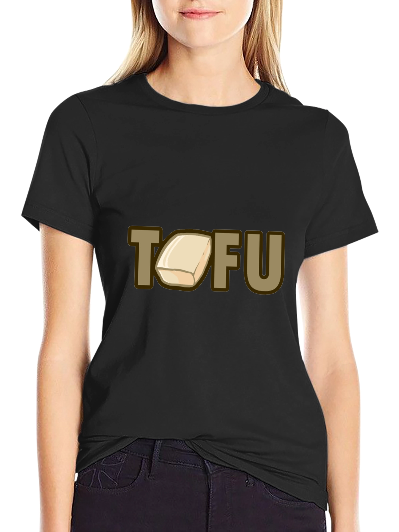 Tofu Graphic Black T-Shirt