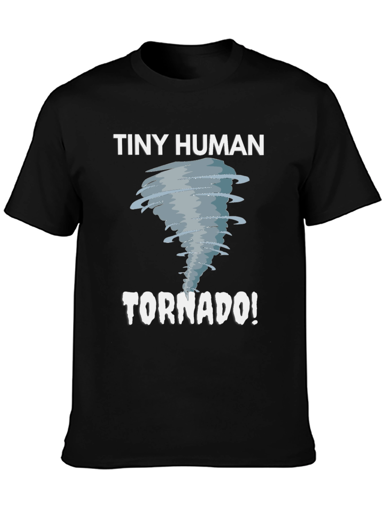 Tiny Human Tornado Black Graphic Tee