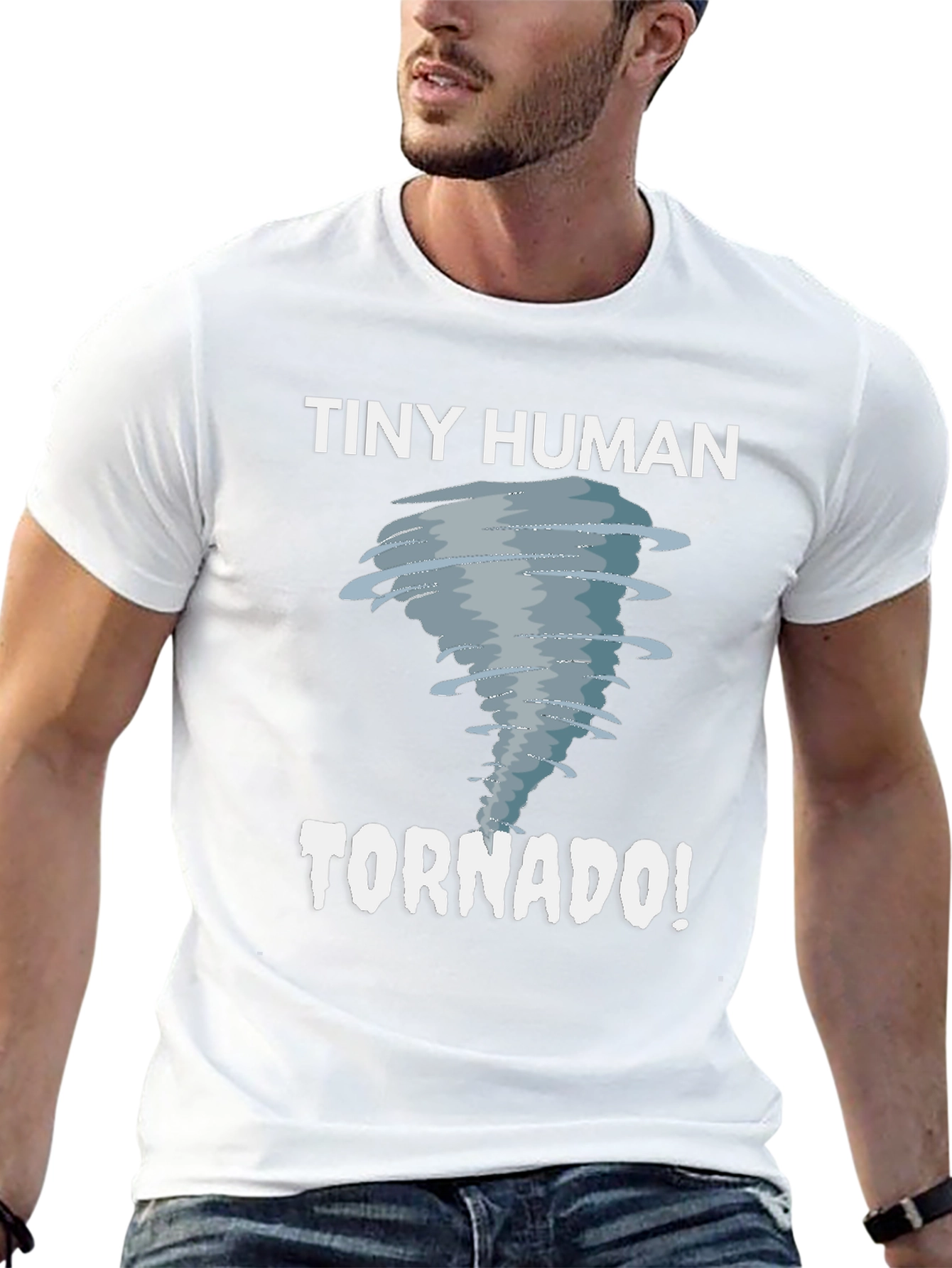 Tiny Human Tornado Black Graphic Tee
