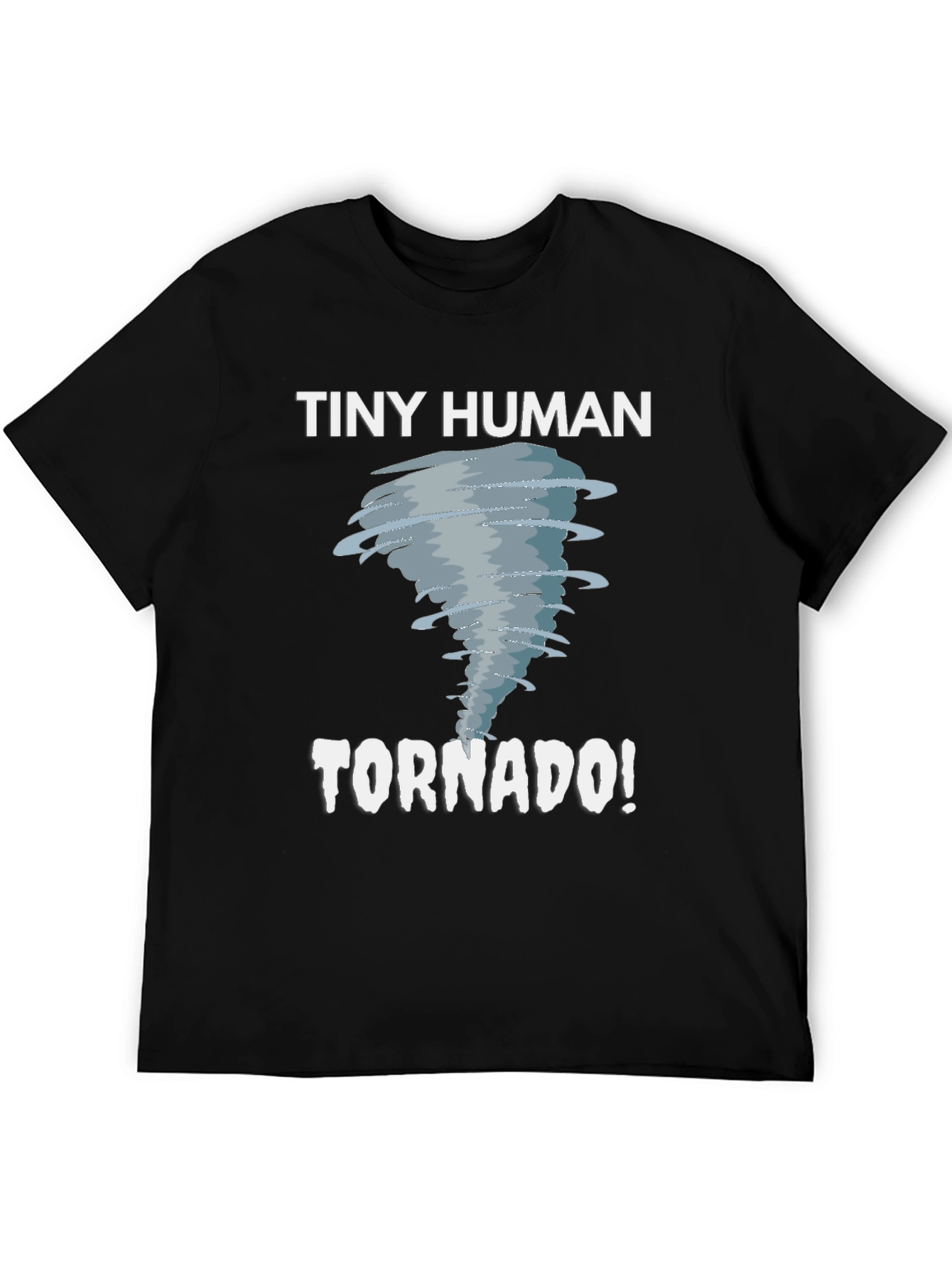 Tiny Human Tornado Black Graphic Tee