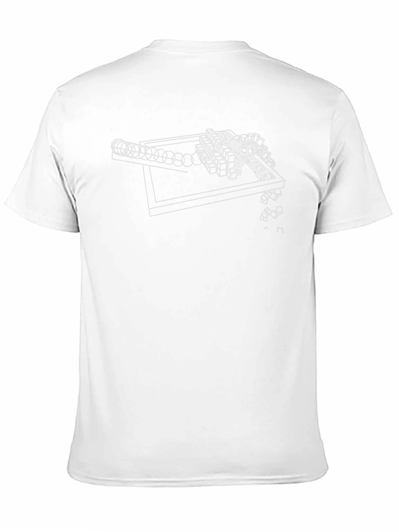 Geometric Design Black Graphic Tee