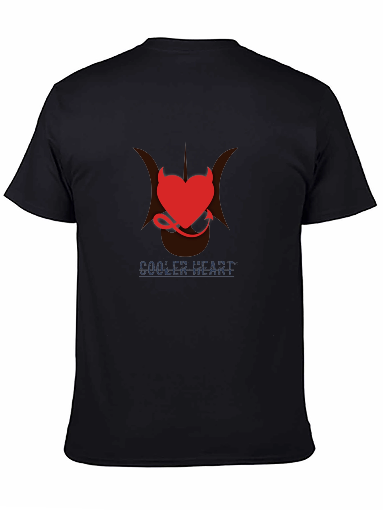 Devil Heart Graphic Print Tee