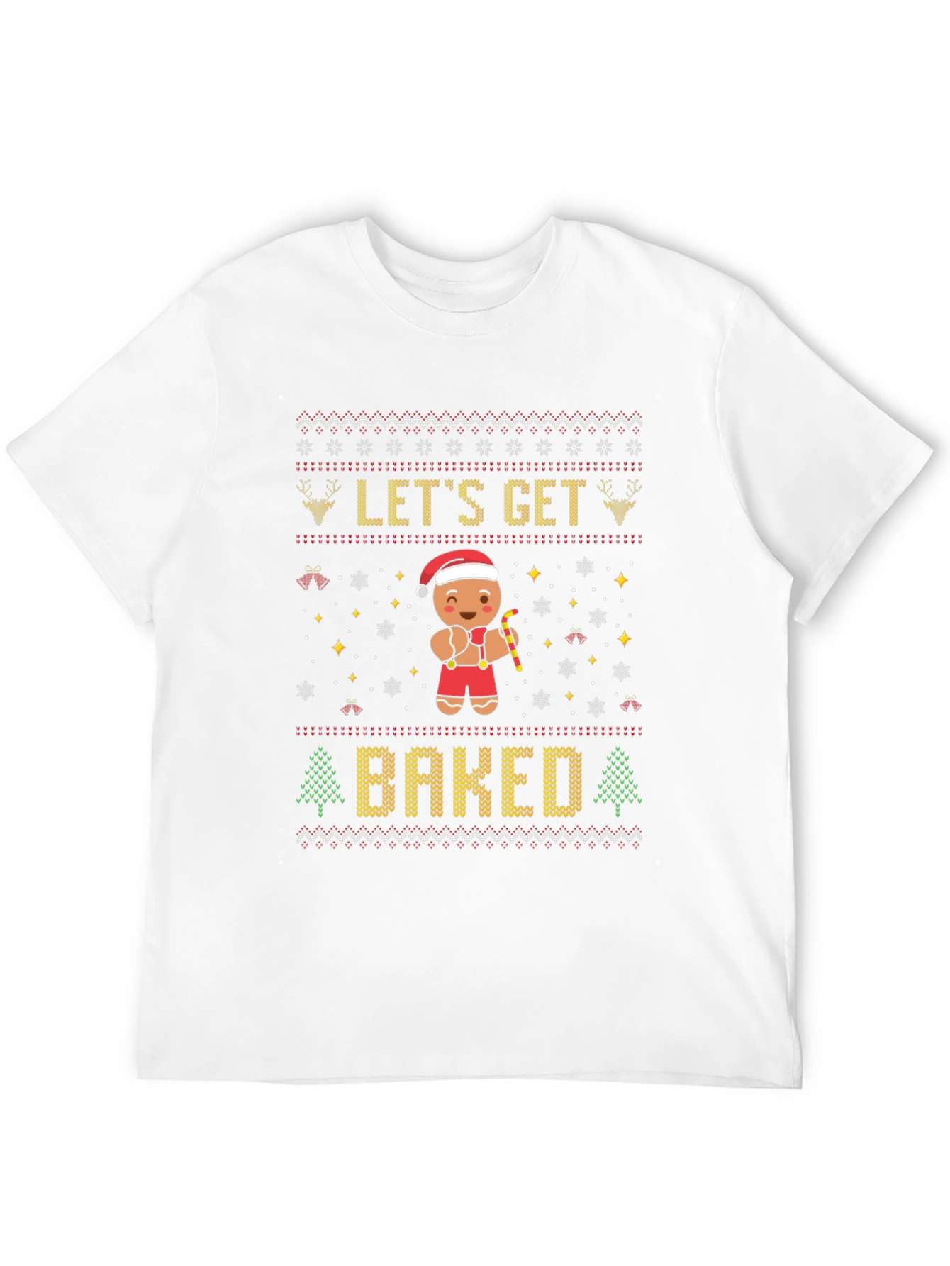 Lets Get Baked Gingerbread Christmas T-Shirt
