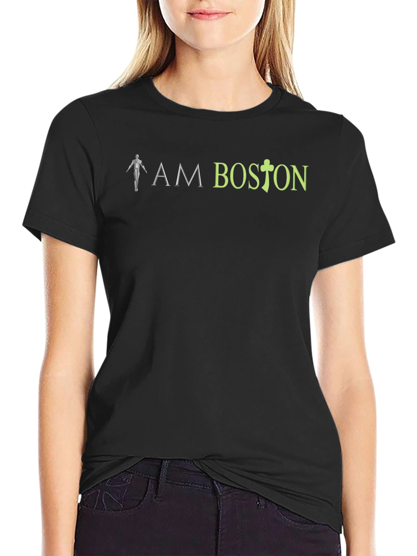 I AM BOSTON T-Shirt Black
