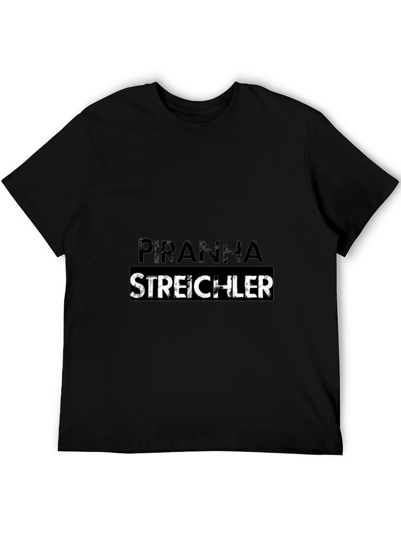 Piranha Streichler Black Graphic T-Shirt
