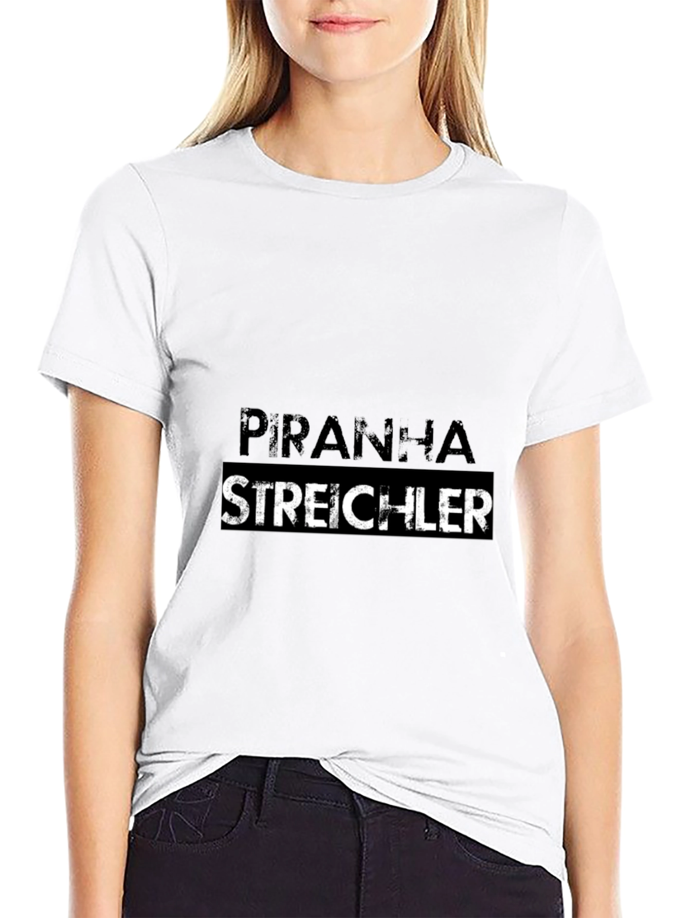 Piranha Streichler Black Graphic T-Shirt